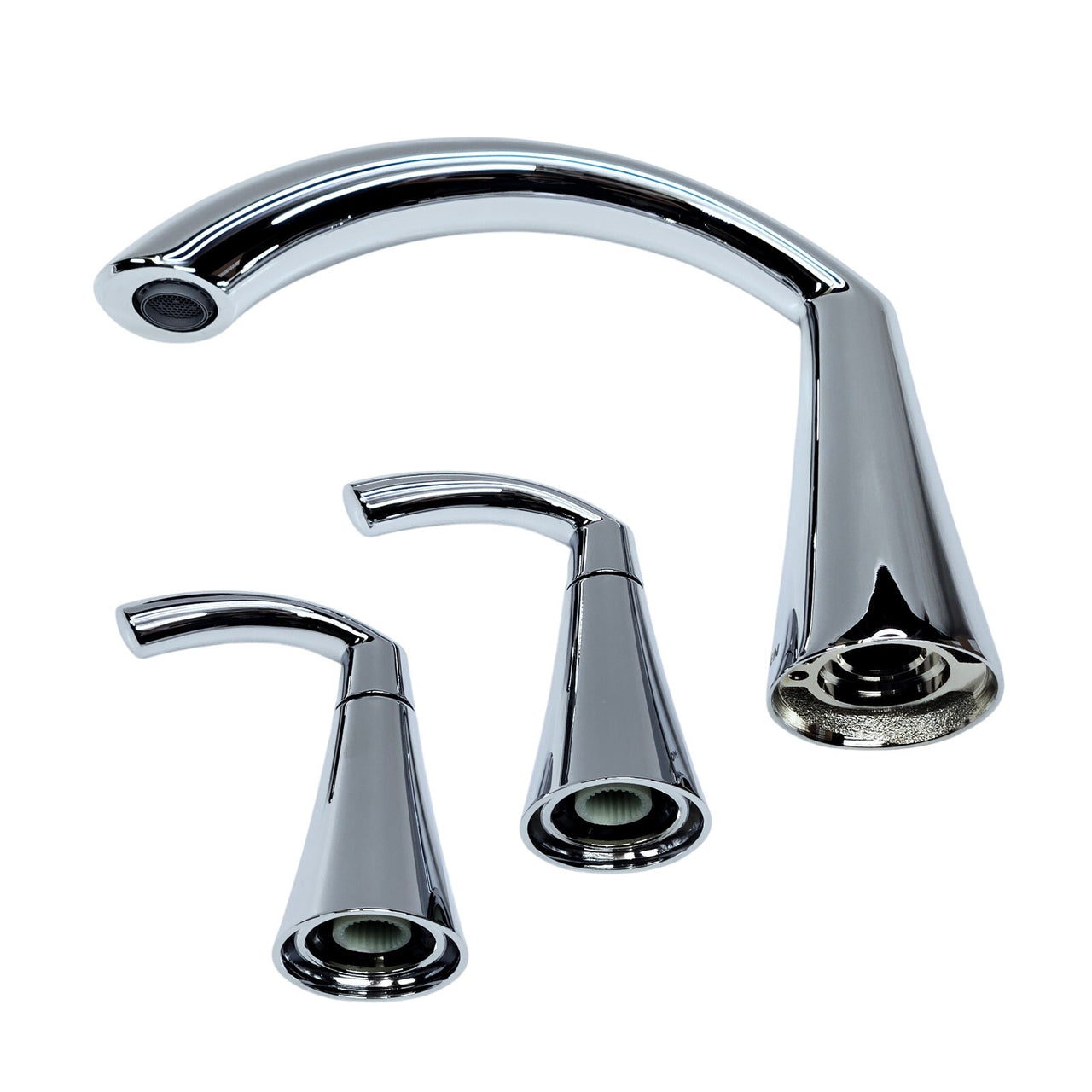 Moen T373 Glyde Deck Mounted Roman Tub Filler - Chrome