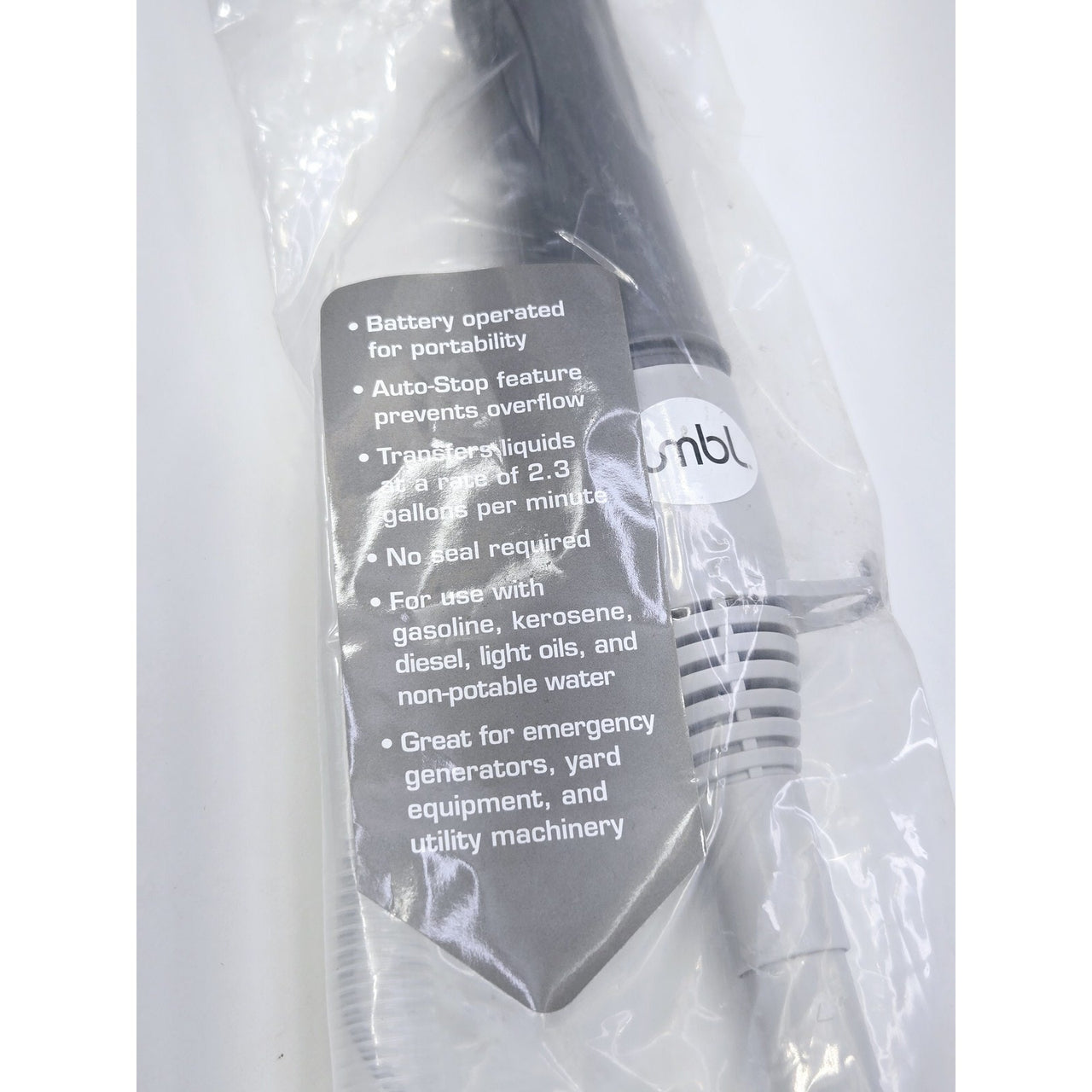 Jumbl JUBTPASO1 Automatic Battery Portable Fuel Transfer Pump with Auto-Stop