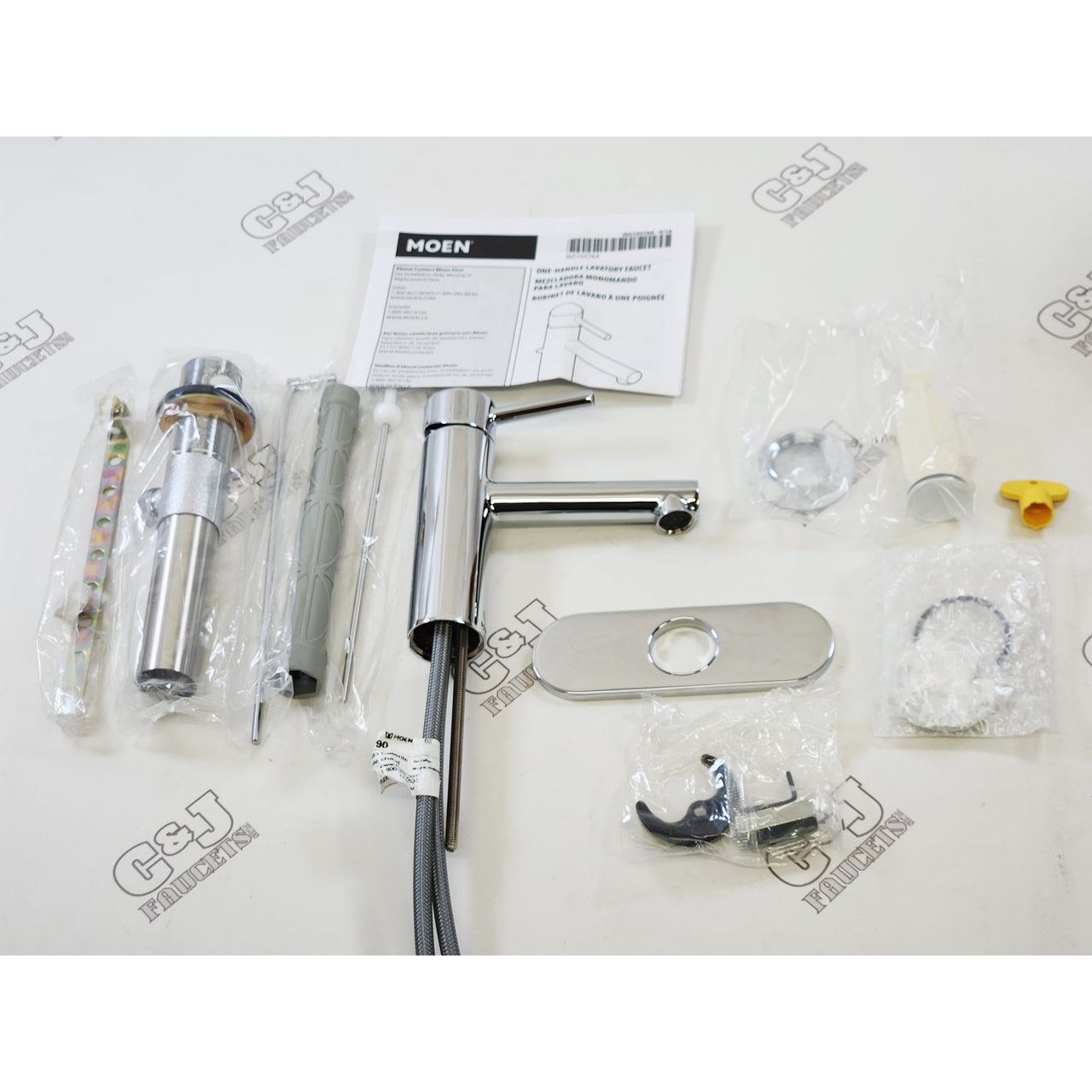 Moen 6190 Align 1.2 GPM One-Handle Single Hole Bathroom Faucet - Chrome