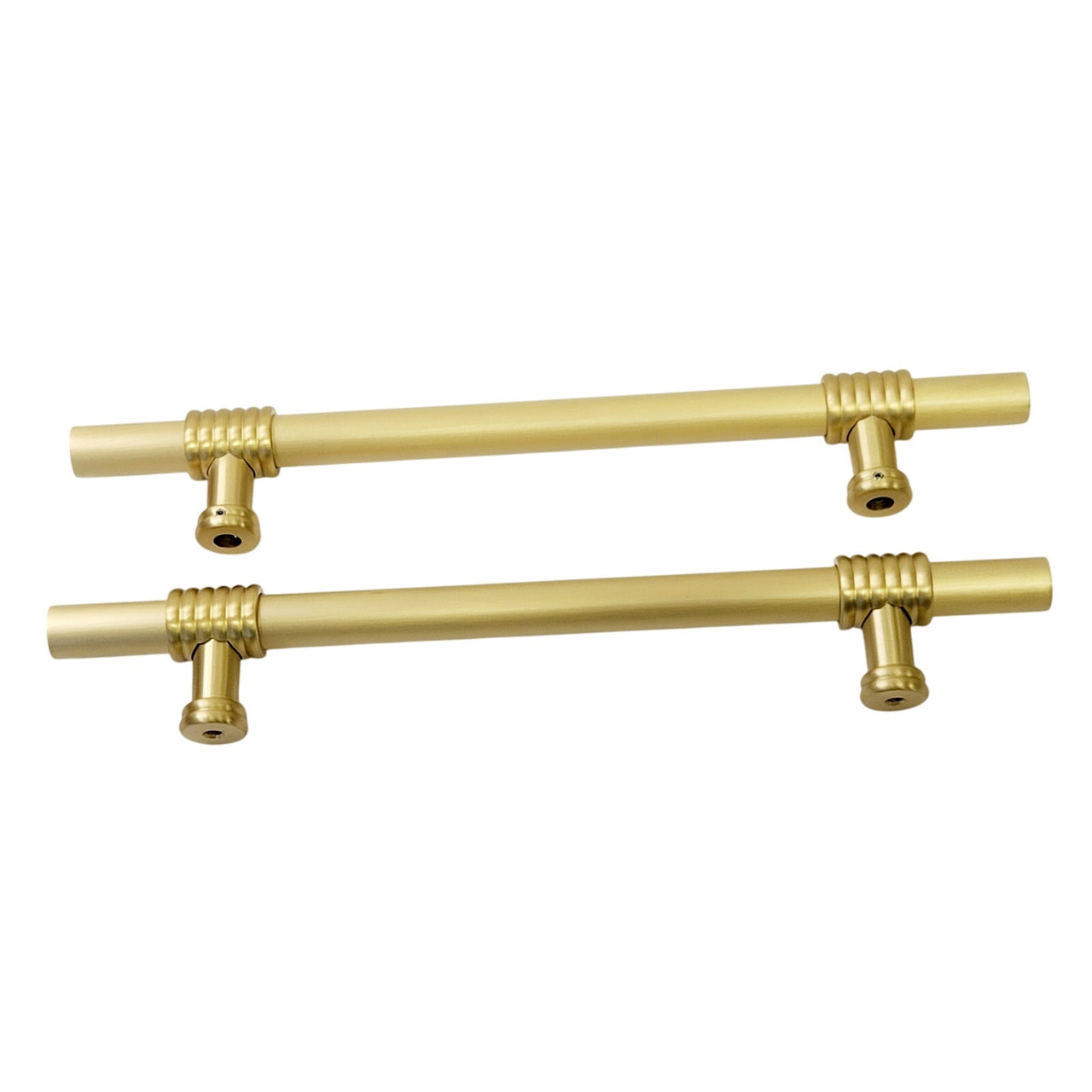 Signature Hardware 479518 Brady 12 Inch C-C Back to Back Door Pull - Satin Brass