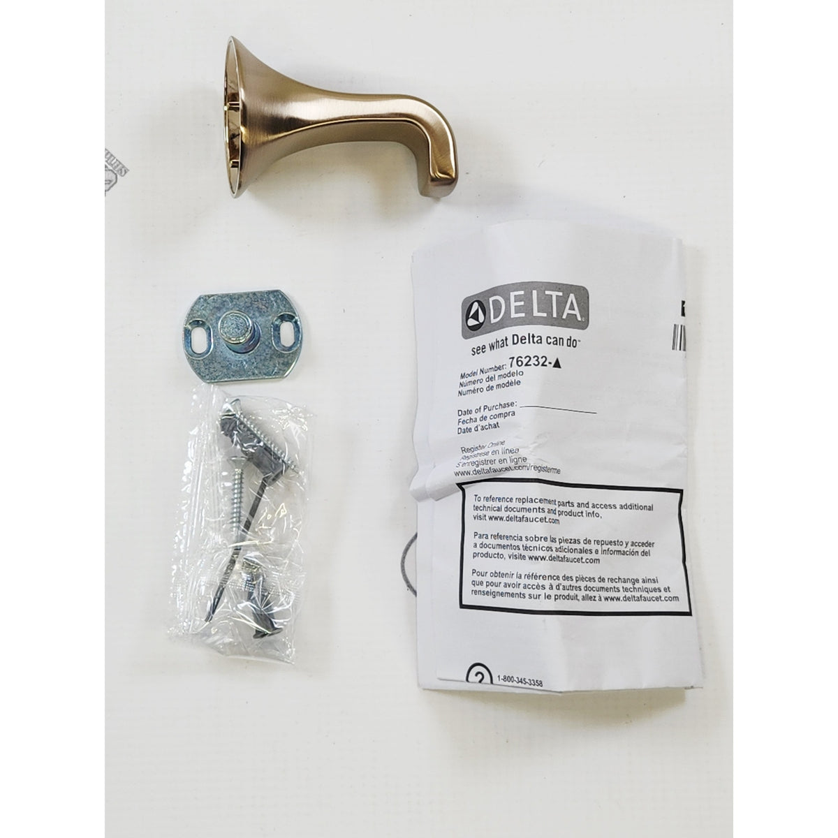 Delta 76232-CZ Lineax Bathroom Robe Hook - Champagne Bronze