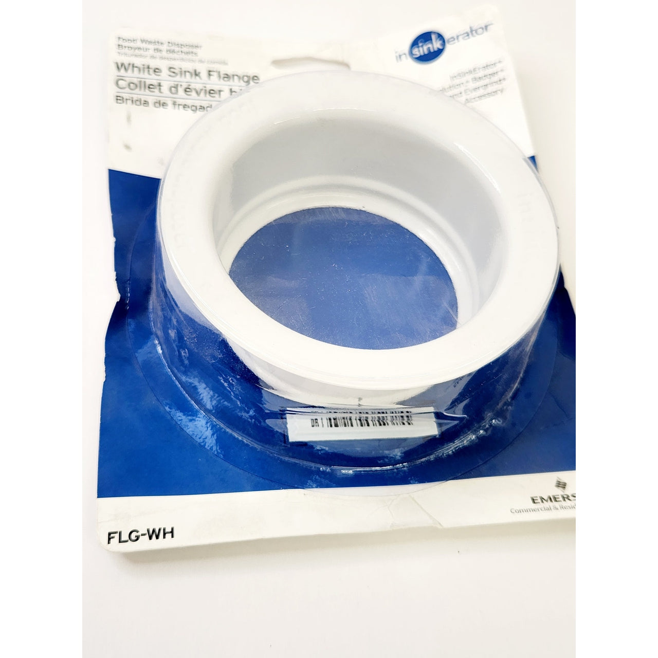 InSinkErator FLG-WH Sink Flange for InSinkErator Garbage Disposal - White