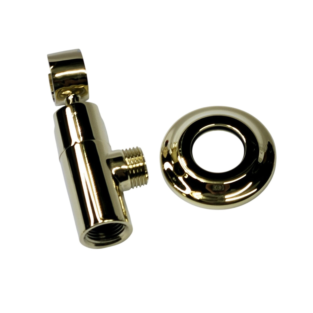 Jaclo 6459-PB Water Supply Elbow with Handshower Holder - Polished Brass