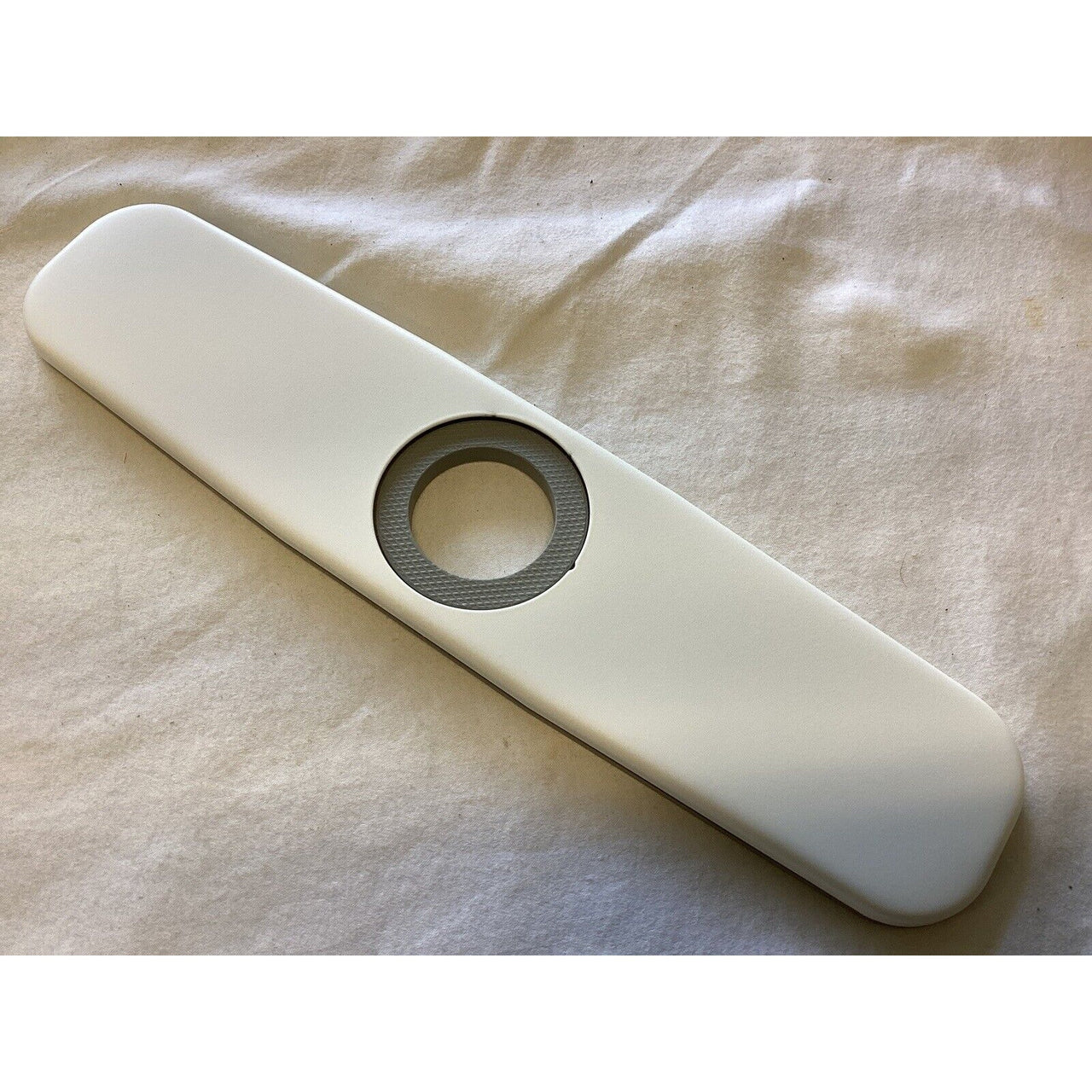 Signature Hardware OBPF1F80037MW 8" Deck Plate Escutcheon - Matte White