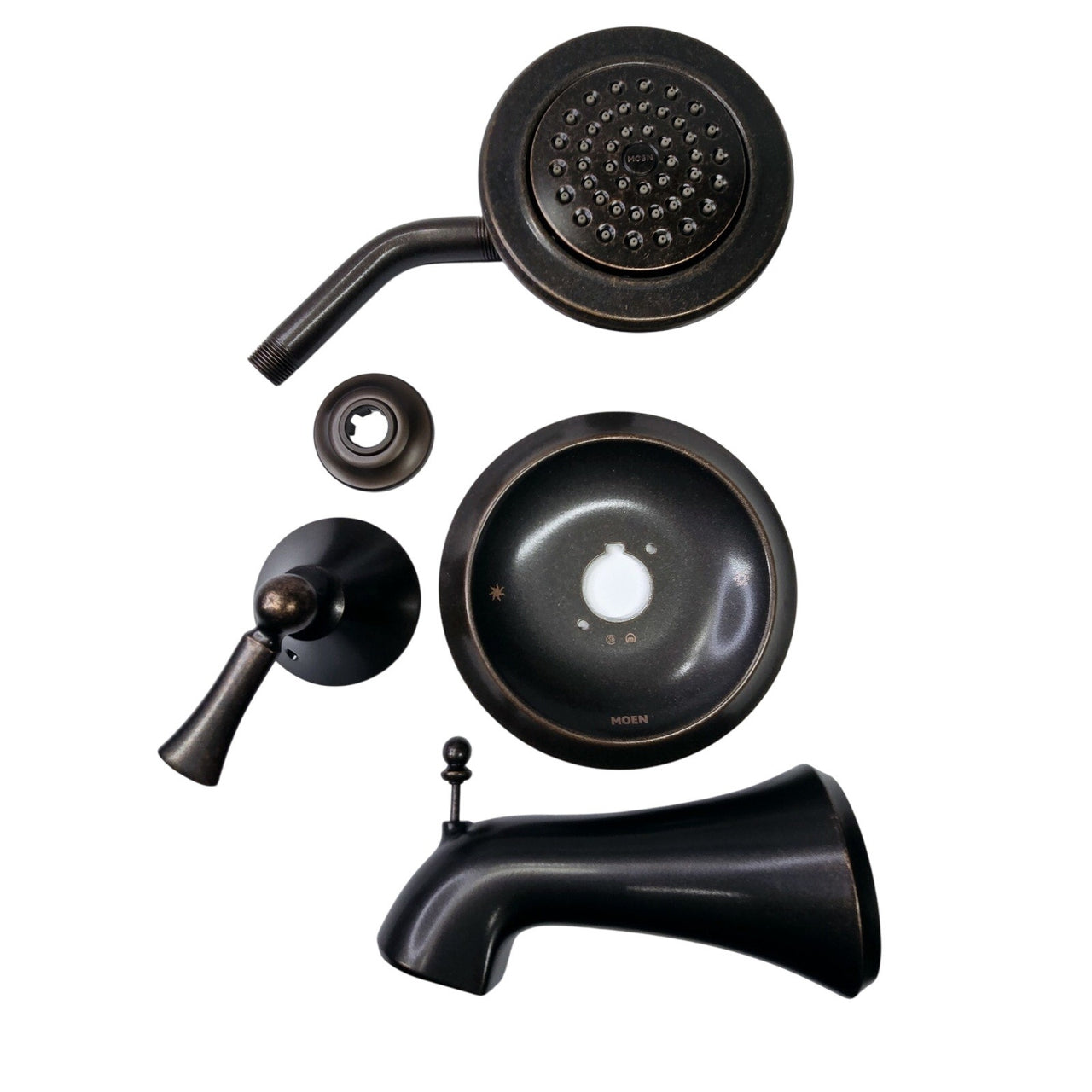 Moen T4503EPORB Wynford 1.75 GPM Shower Head and Tub Spout - Oil Rubbed Bronze