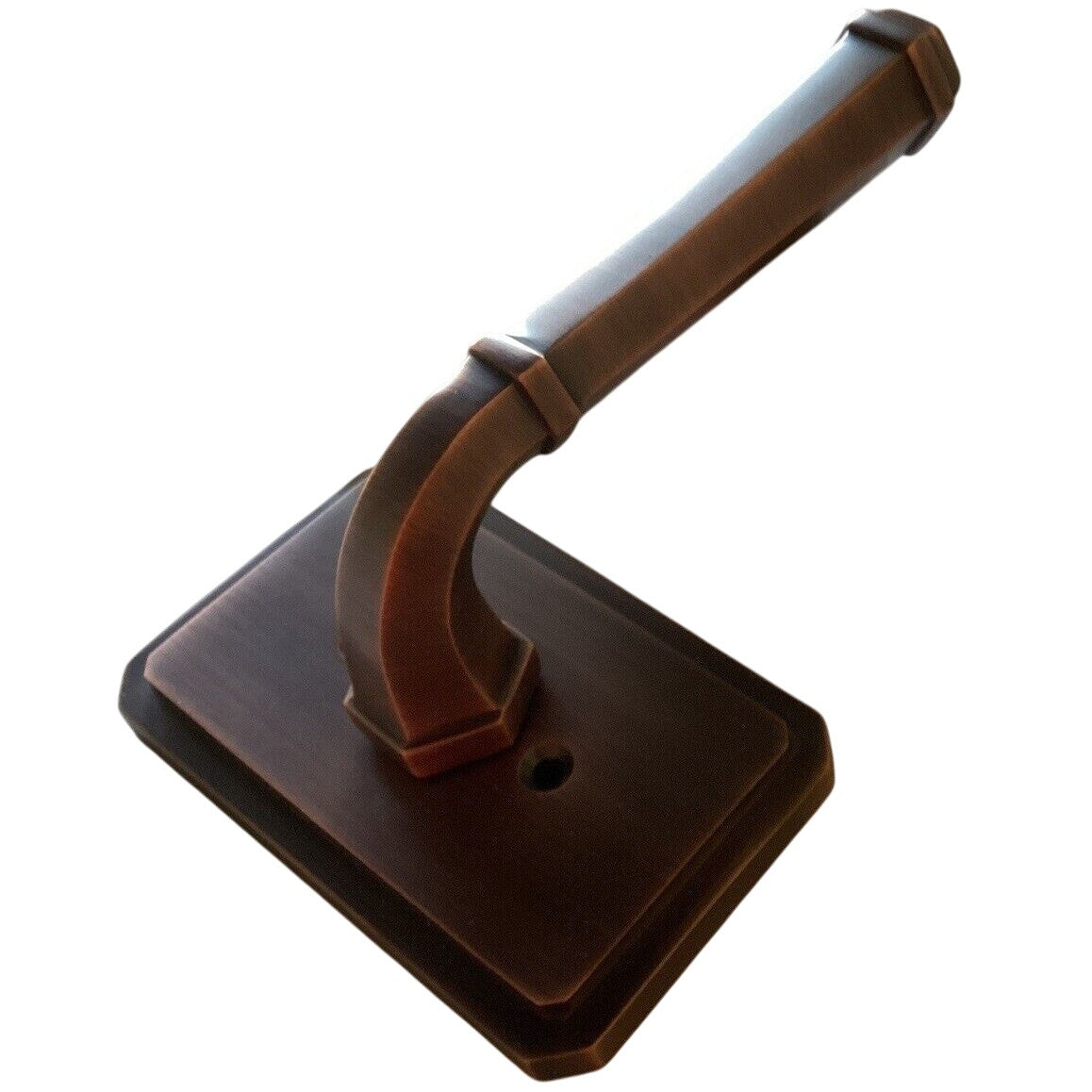 Signature Hardware 479330 Matteen Lt-Handed Dummy Door Lever Set -Oil Rub Bronze
