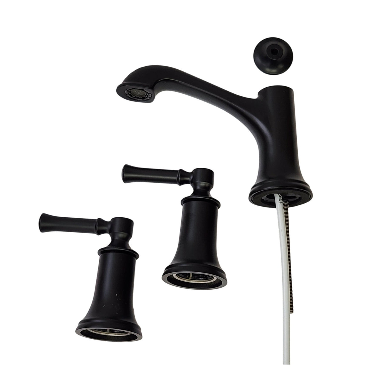 Moen TV6805BL Dartmoor 1.2 GPM Widespread Bathroom Faucet - Matte Black READ