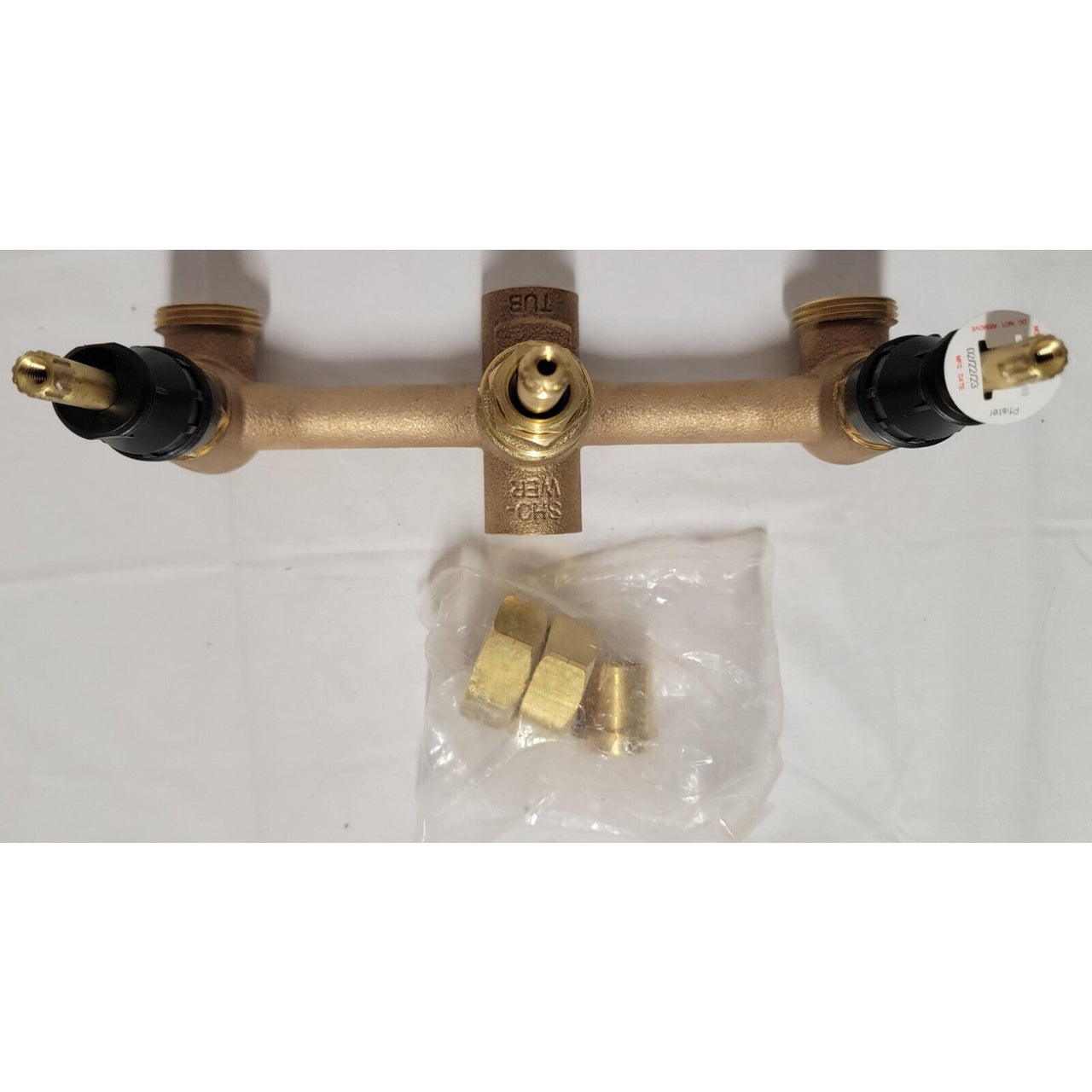 Pfister 01-31XA 8 in. Fixed Brass 3-Handle Rough In Valve Body