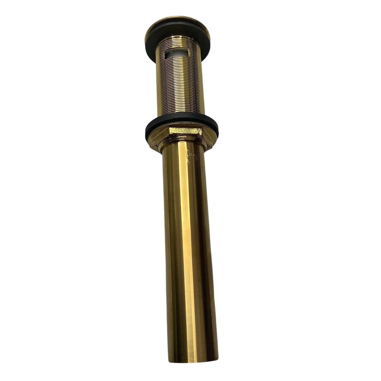 Signature Hardware 439788 Extended Pop-Up Bathroom Drain, Overflow -Brushed Gold