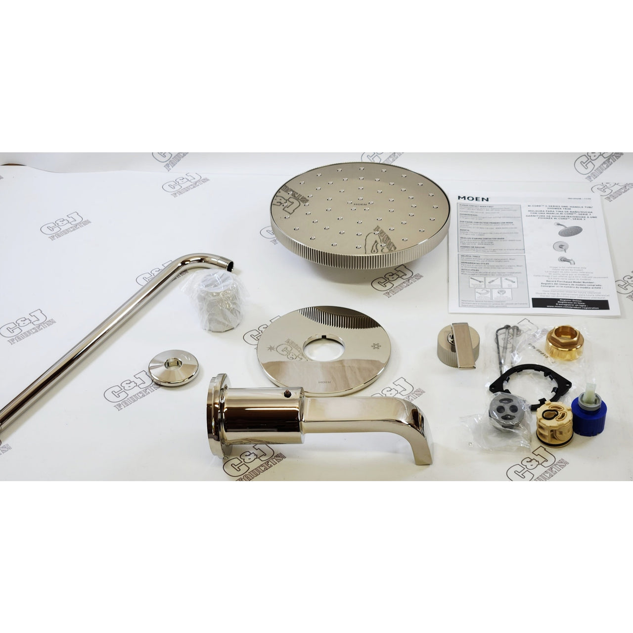Moen UTS3583EPNLBN Cambium 1.75GPM Tub Shower Trim -Brushed/Polished Nickel READ