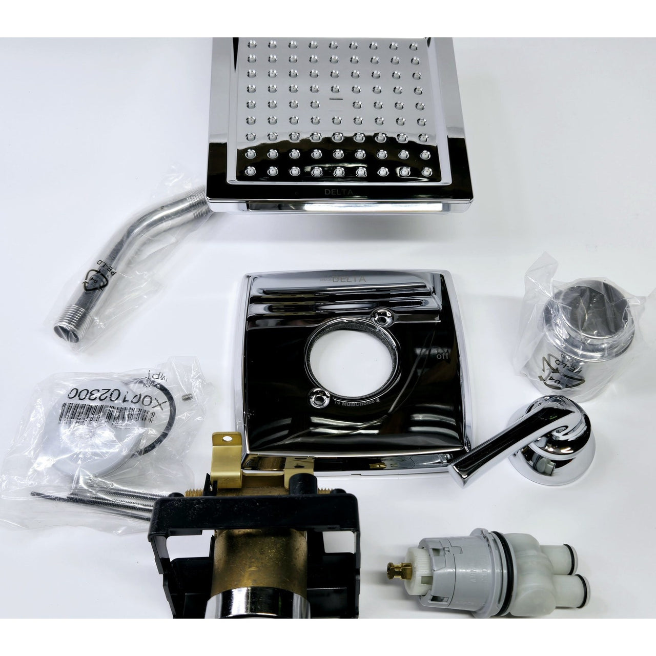 Delta 142864 Geist 14 Series Shower Faucet Set Complete with Valve - Chrome READ