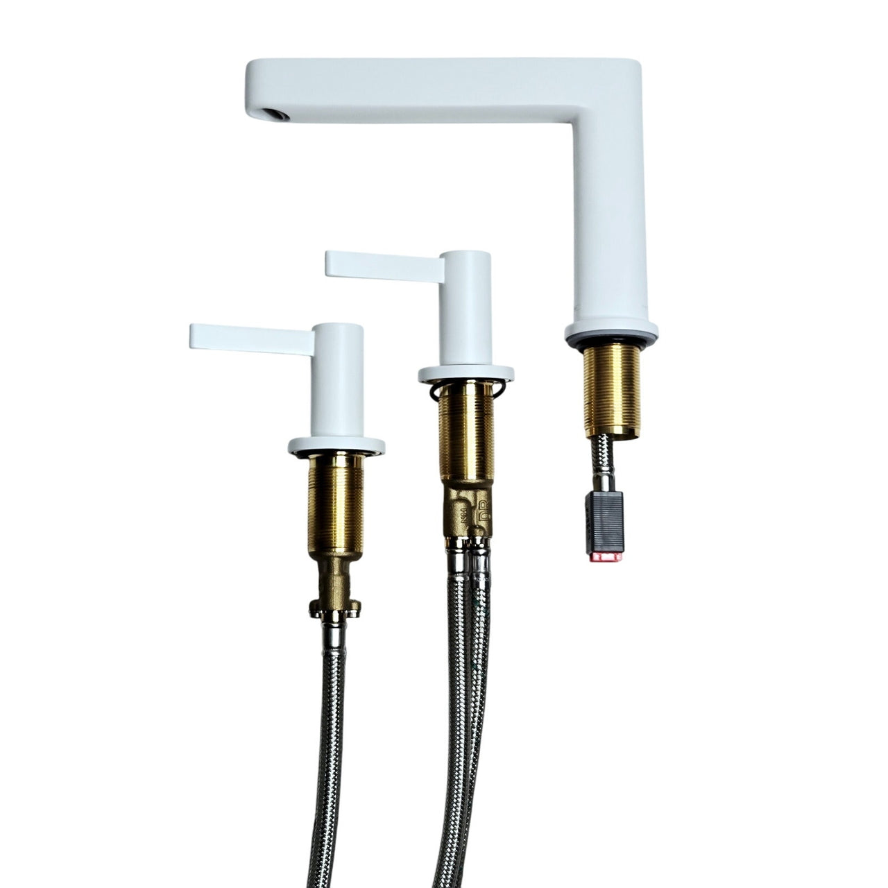 hansgrohe 76033701 Finoris 1.2 GPM Widespread Bathroom Faucet - Matte White