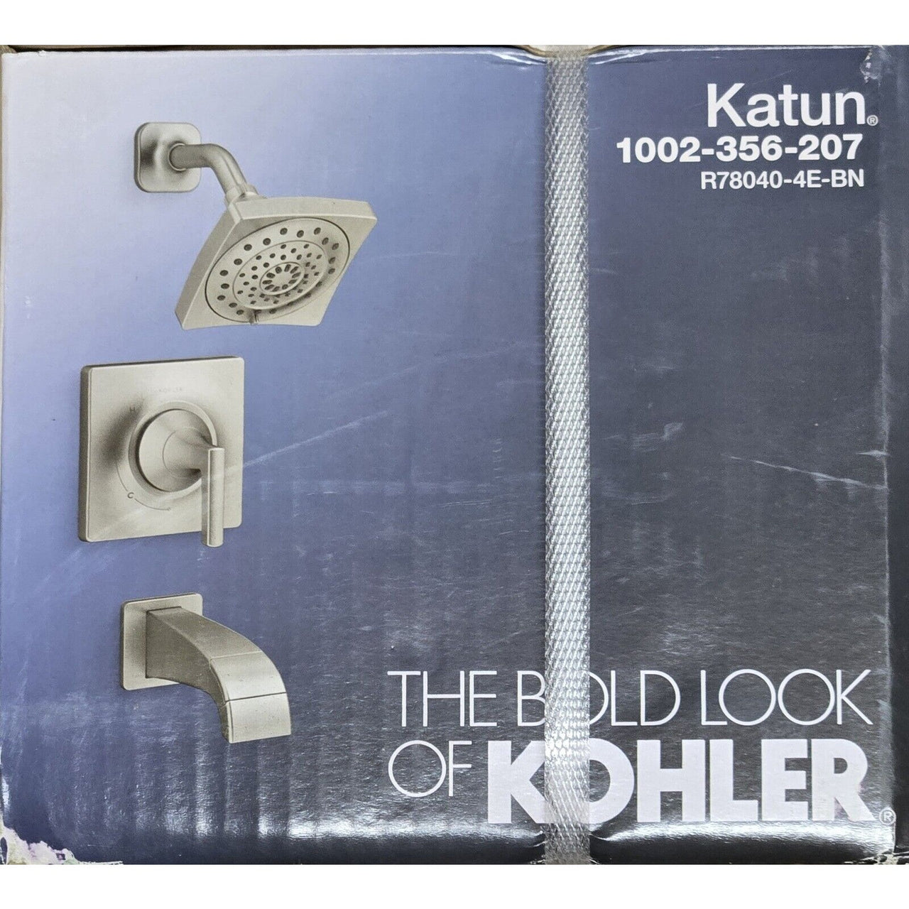Kohler R78040-4E-BN Katun Bath and Shower Faucet Set - Vibrant Brushed Nickel