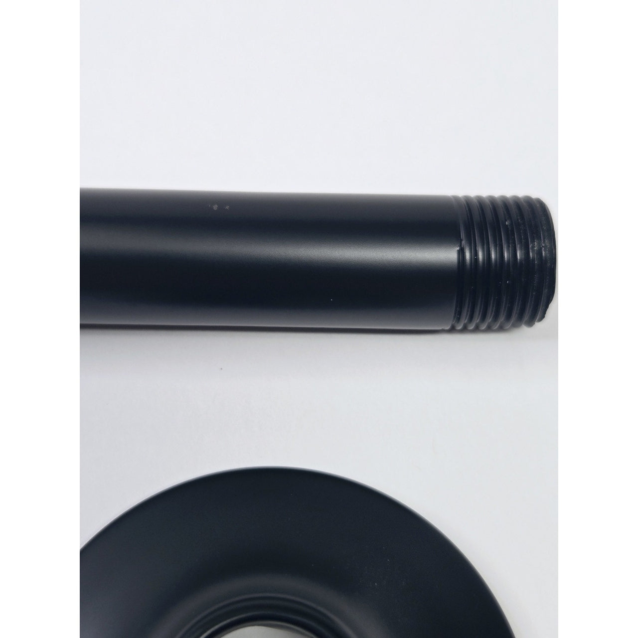 Signature Hardware 483911 12-3/8" Shower Arm and Flange - Matte Black *READ