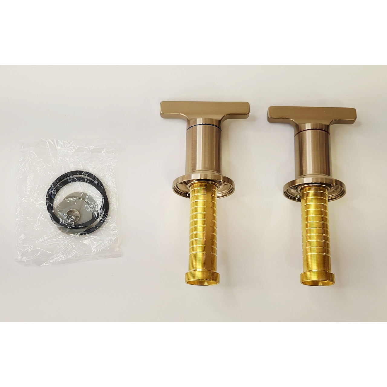 Delta H592CZ-PR Tetra Wall Mount Tub Filler Handles - Lumicoat Champagne Bronze