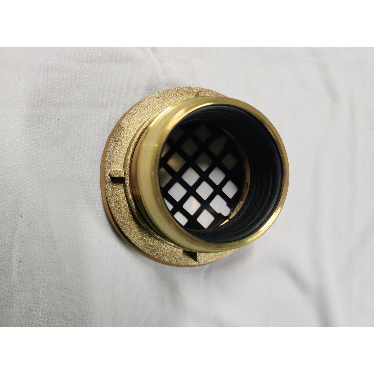 Kohler 22675-BL Round Brass Shower Receptor Drain - Matte Black
