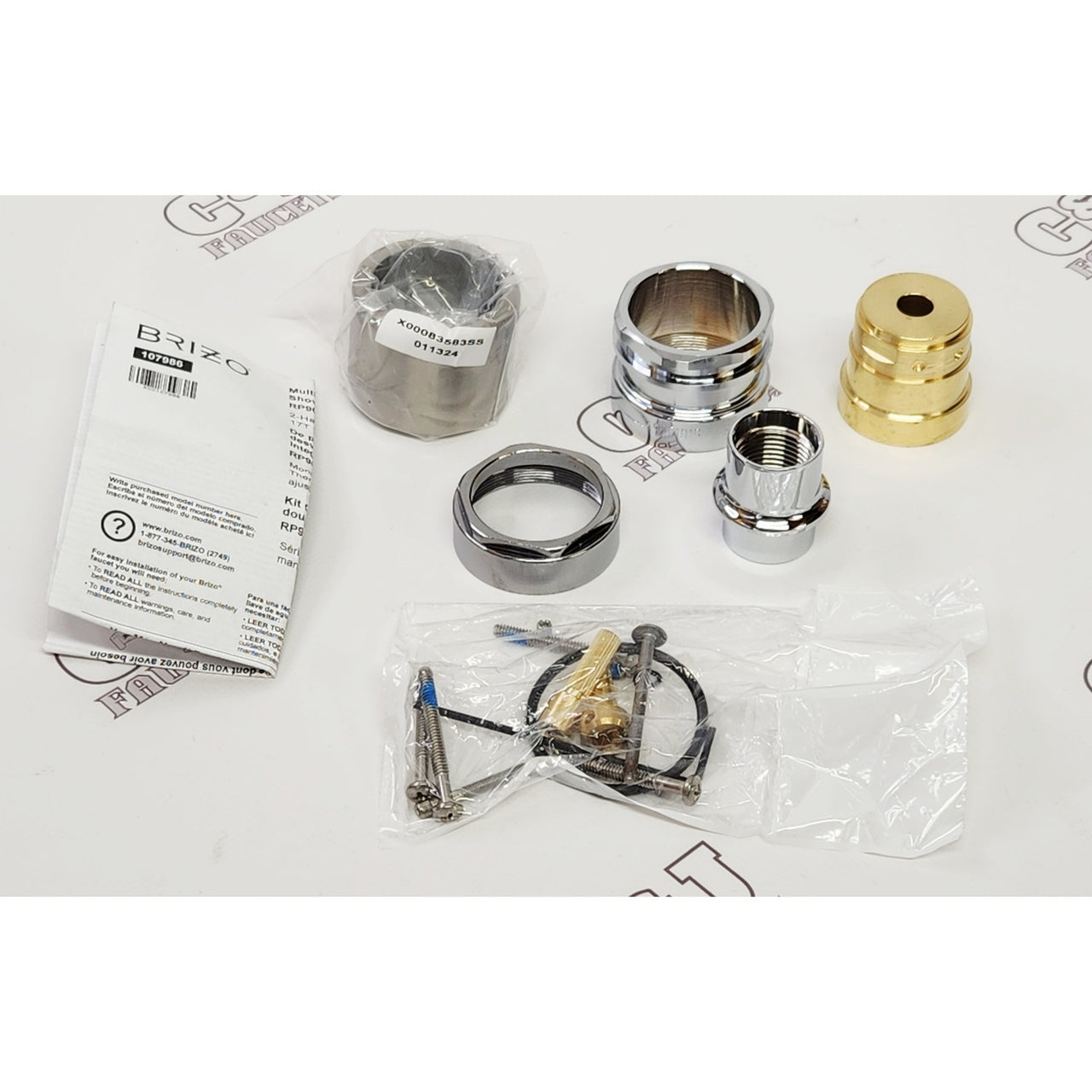 Brizo RP90545PC TempAssure Integrated Diverter Extension Kit - Polished Chrome