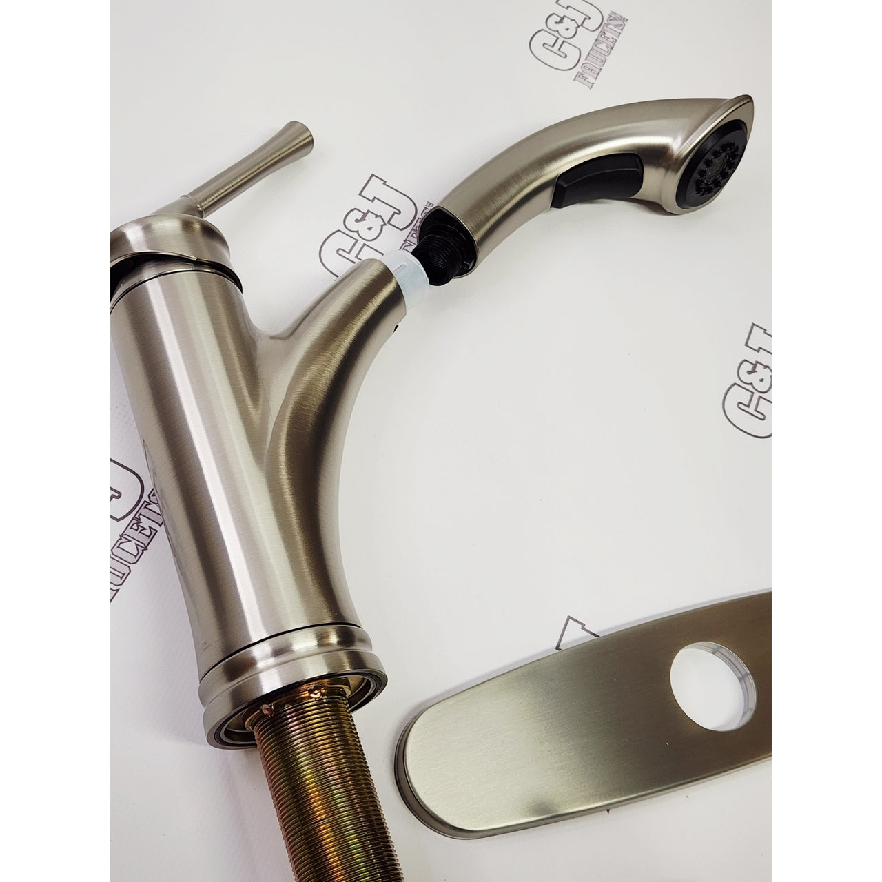Glacier Bay 1006 744 001 Hemming Single-Handle Kitchen Faucet - Stainless Steel
