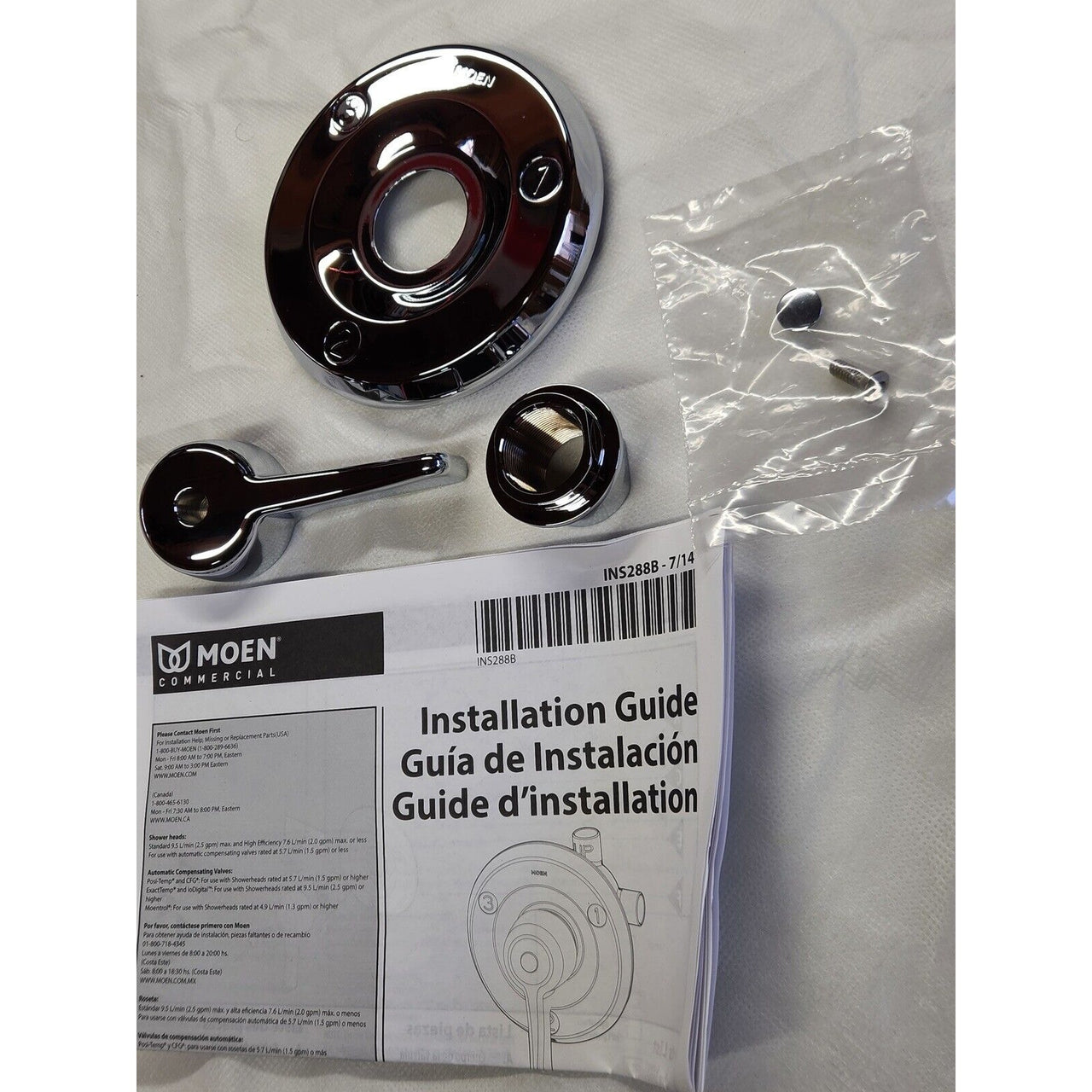 Moen T8360 Commercial Three Function Transfer Valve Control Trim - Chrome