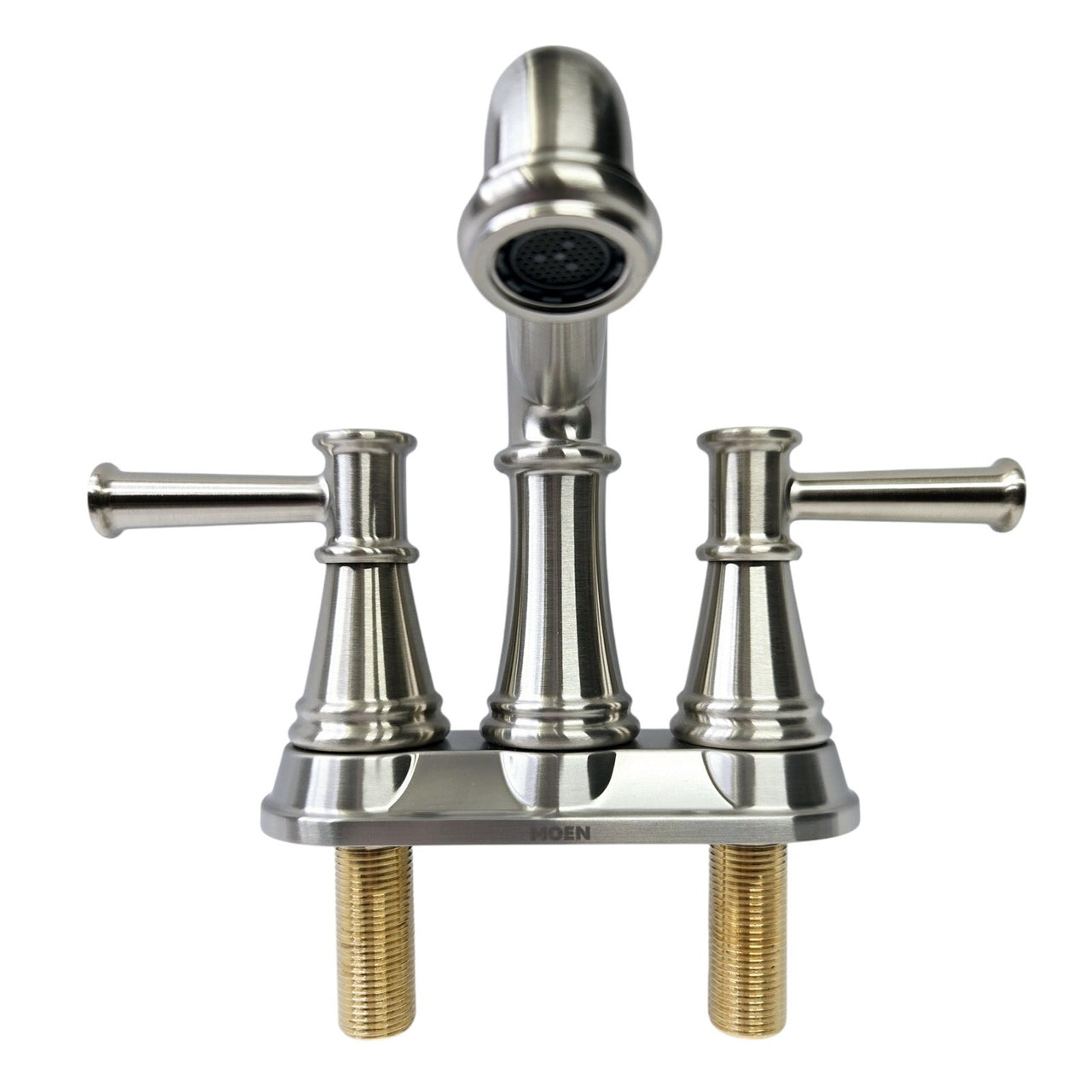 Moen 6401BN Belfield Two-Handle Centerset Bathroom Faucet - Brushed Nickel