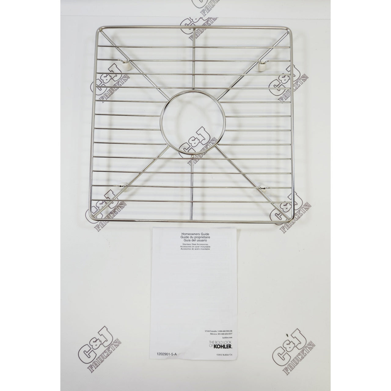 Kohler 3142-ST Poise 13-3/16" Bottom Basin Sink Rack - Stainless Steel