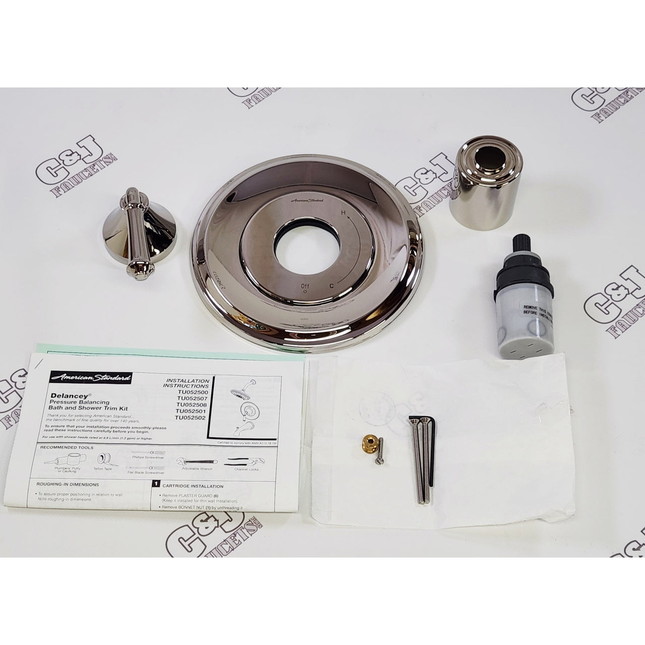 American Standard TU052500.013 Delancey Shower Valve Trim Only - Polished Nickel