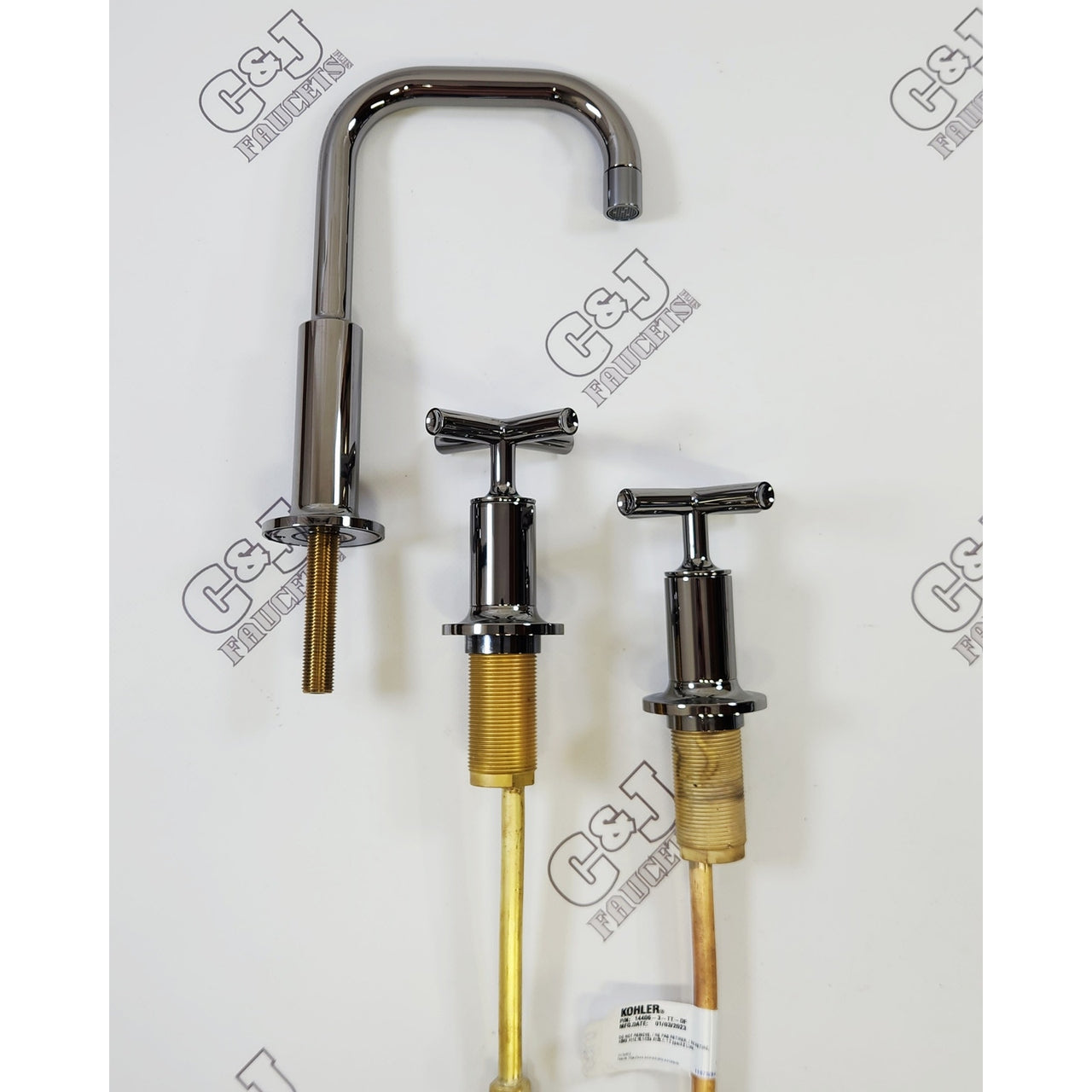 Kohler 14406-3-TT Purist 1.2 GPM Widespread Bathroom Faucet - Vibrant Titanium