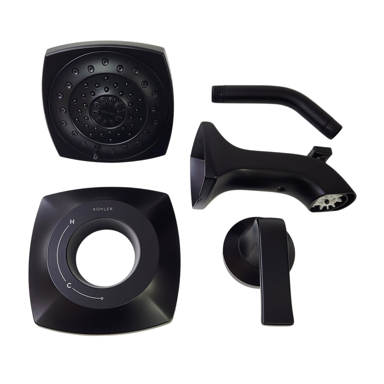 Kohler R76217-4G-BL Rubicon Tub and Shower Faucet (Valve Included) - Matte Black