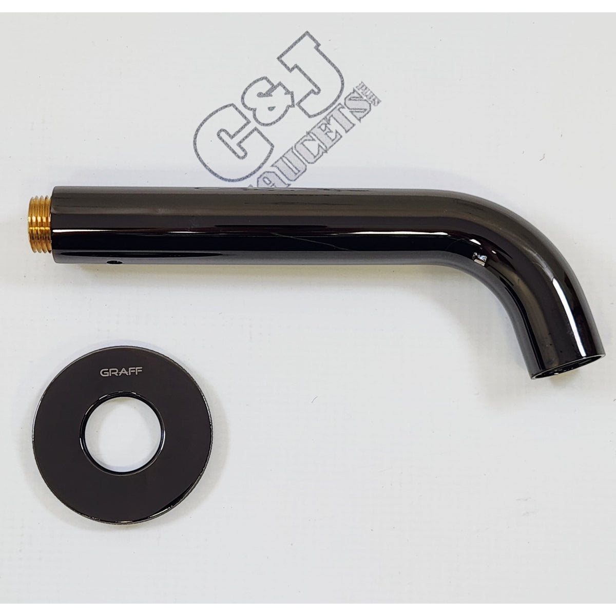 Graff G-11666-OX Cameo 7-1/4" Bathroom Non-Diverting Tub Spout - Onyx PVD READ