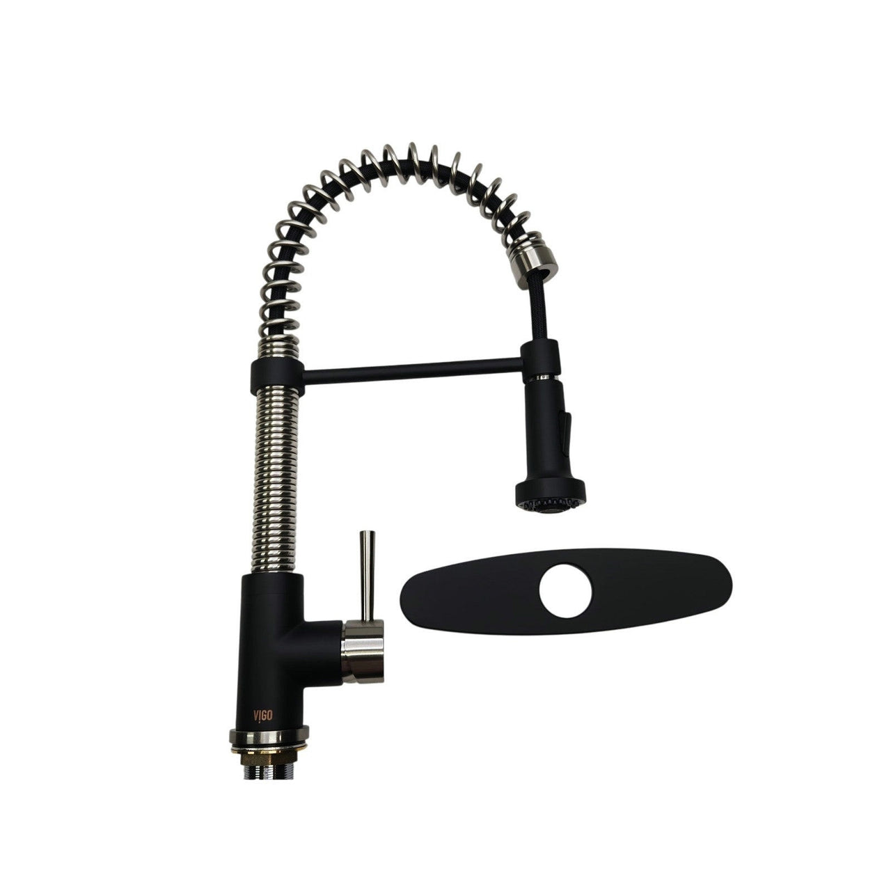Vigo VG02001STMB Edison 1.8 GPM Pull Down Kitchen Faucet - Stainless/Matte Black