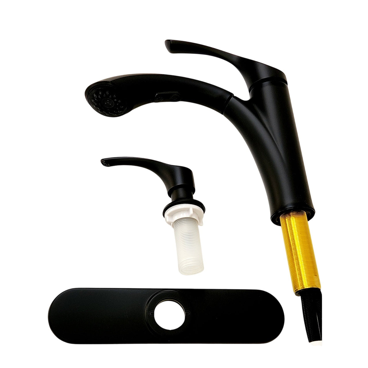 Kohler R72510-SD-BL Mistos Pull-Out Sprayer Kitchen Faucet - Matte Black