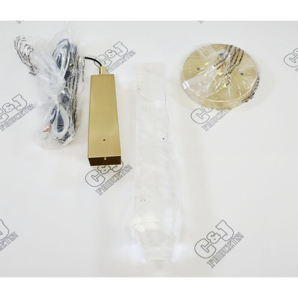 Kovacs P1283-859-L Drifting Droplets LED Mini Pendant Light - Brushed Brass