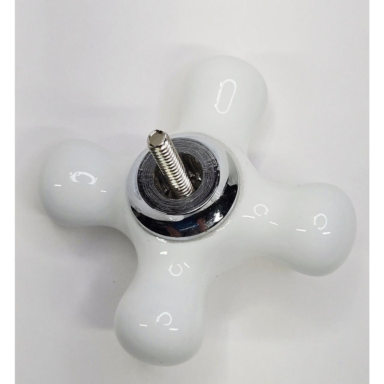 Kingston Brass KBH1601PXH Hot Porcelain Cross Handle, 3/8" X 16PT - Chrome