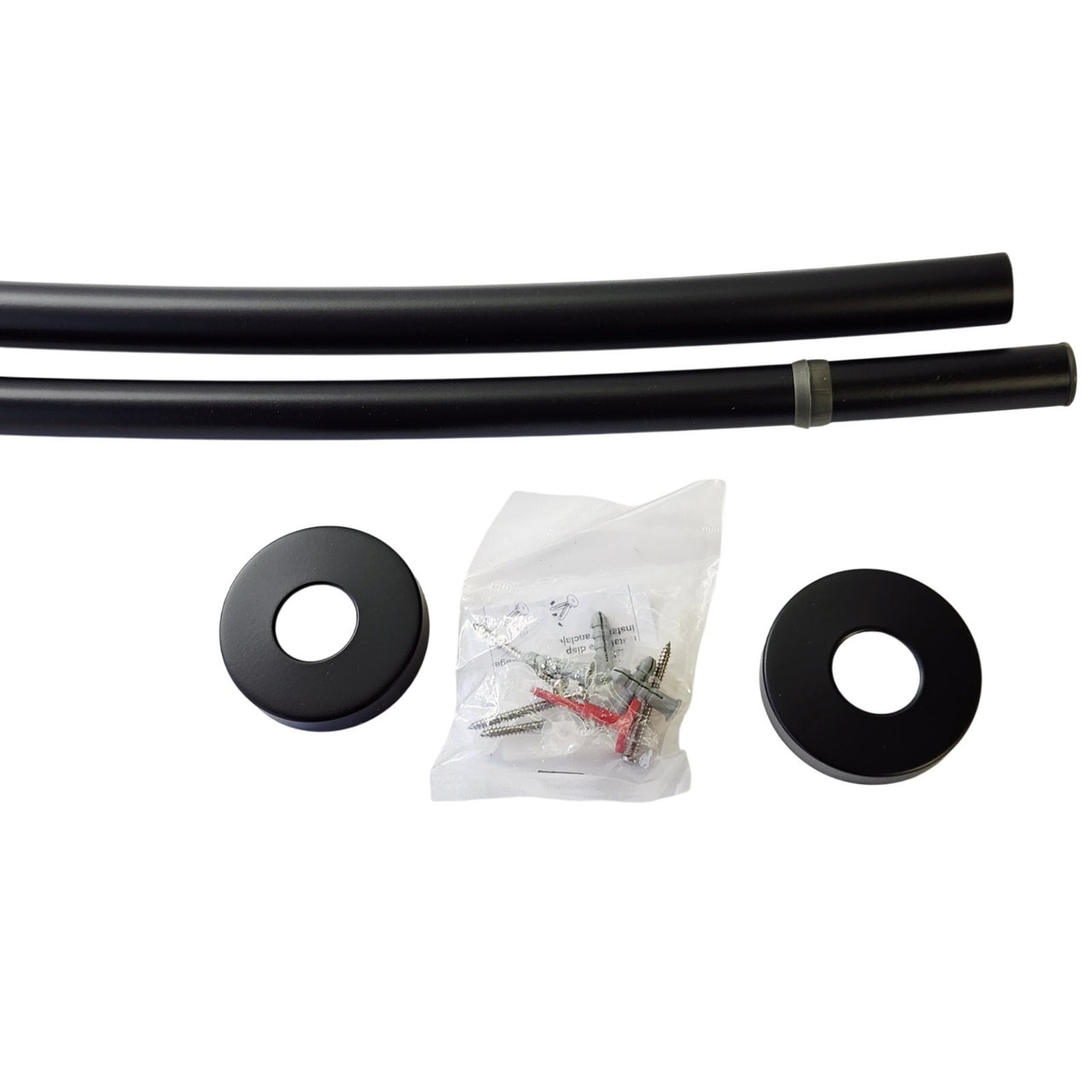 Kohler 9351-BL Expanse Contemporary Curved Shower Rod - Matte Black