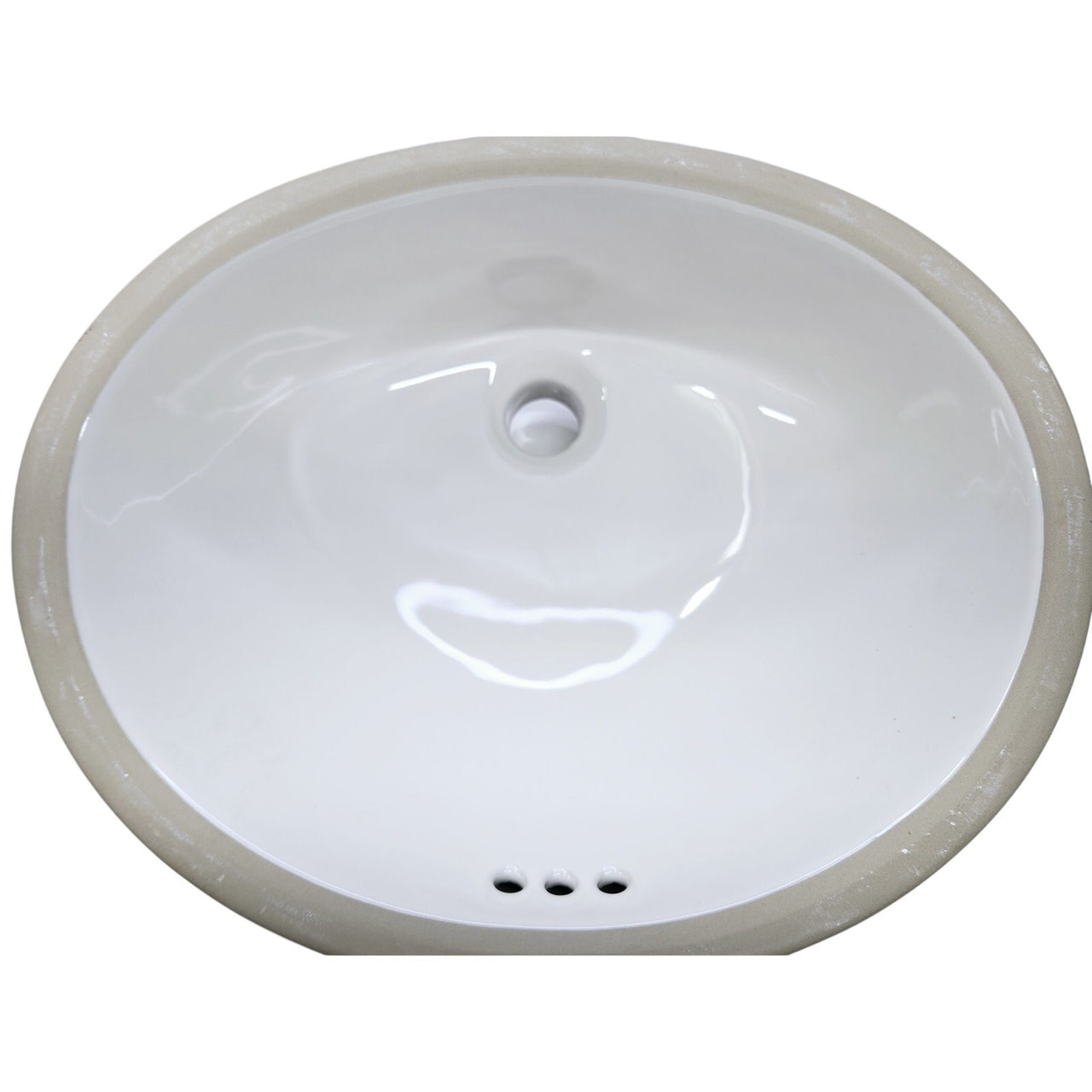 Proflo PF1512UWH Comstock 17" Oval Vitreous China Bathroom Sink - White