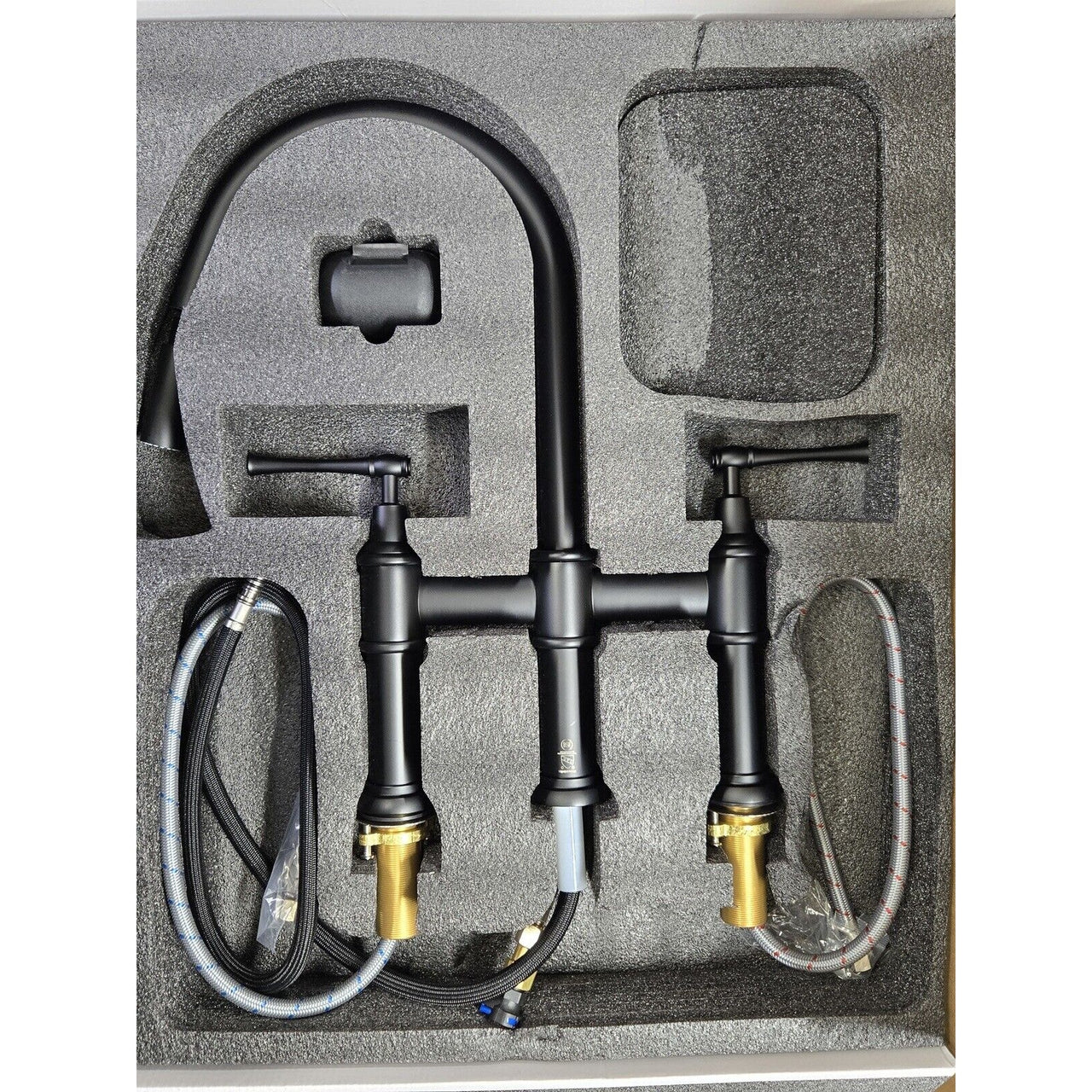 Signature Hardware 455766 Hurston Pull-Down Kitchen Faucet - Matte Black *READ