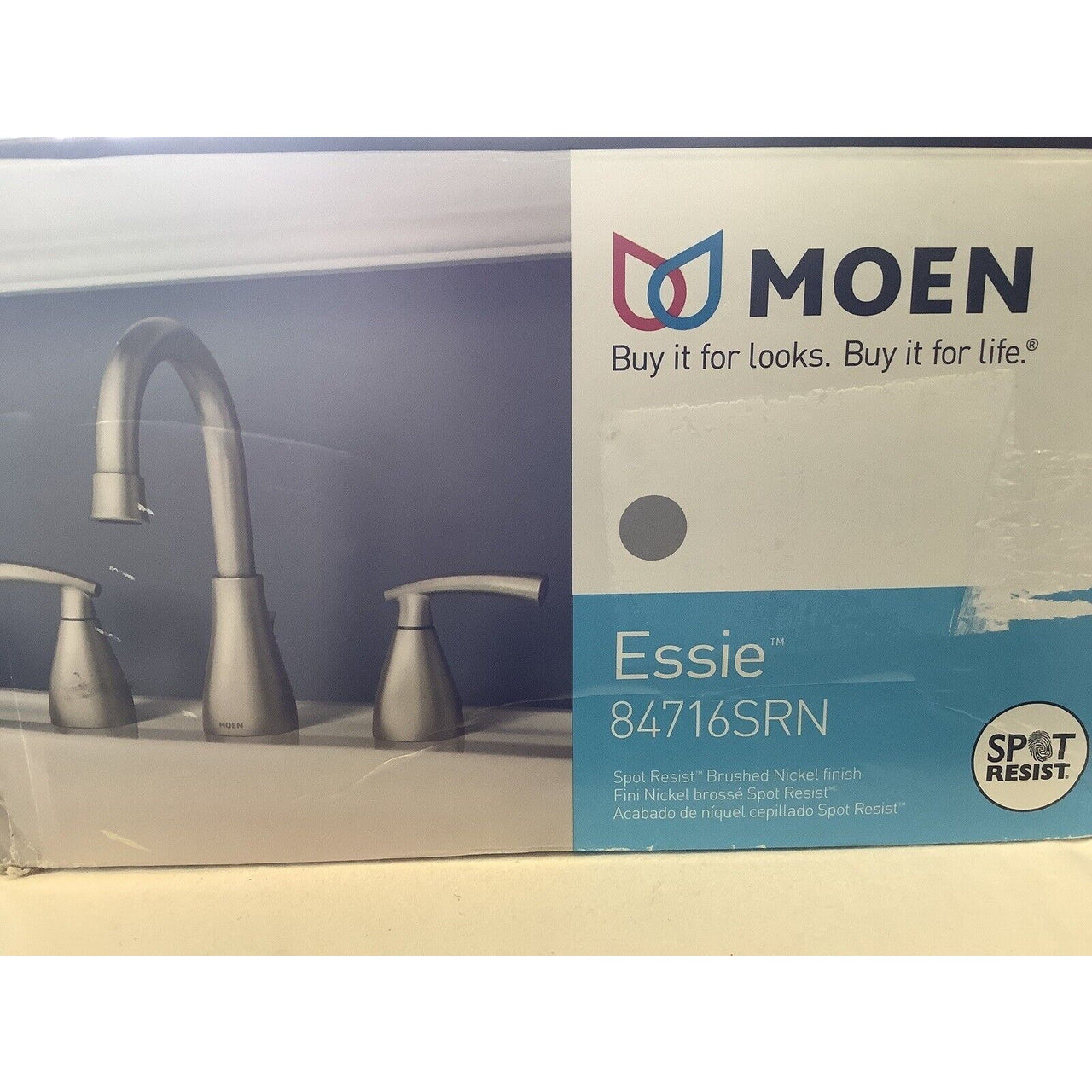 Moen 84716SRN Essie Two-Handle Bathroom Faucet - Spot Resist Brushed Nickel