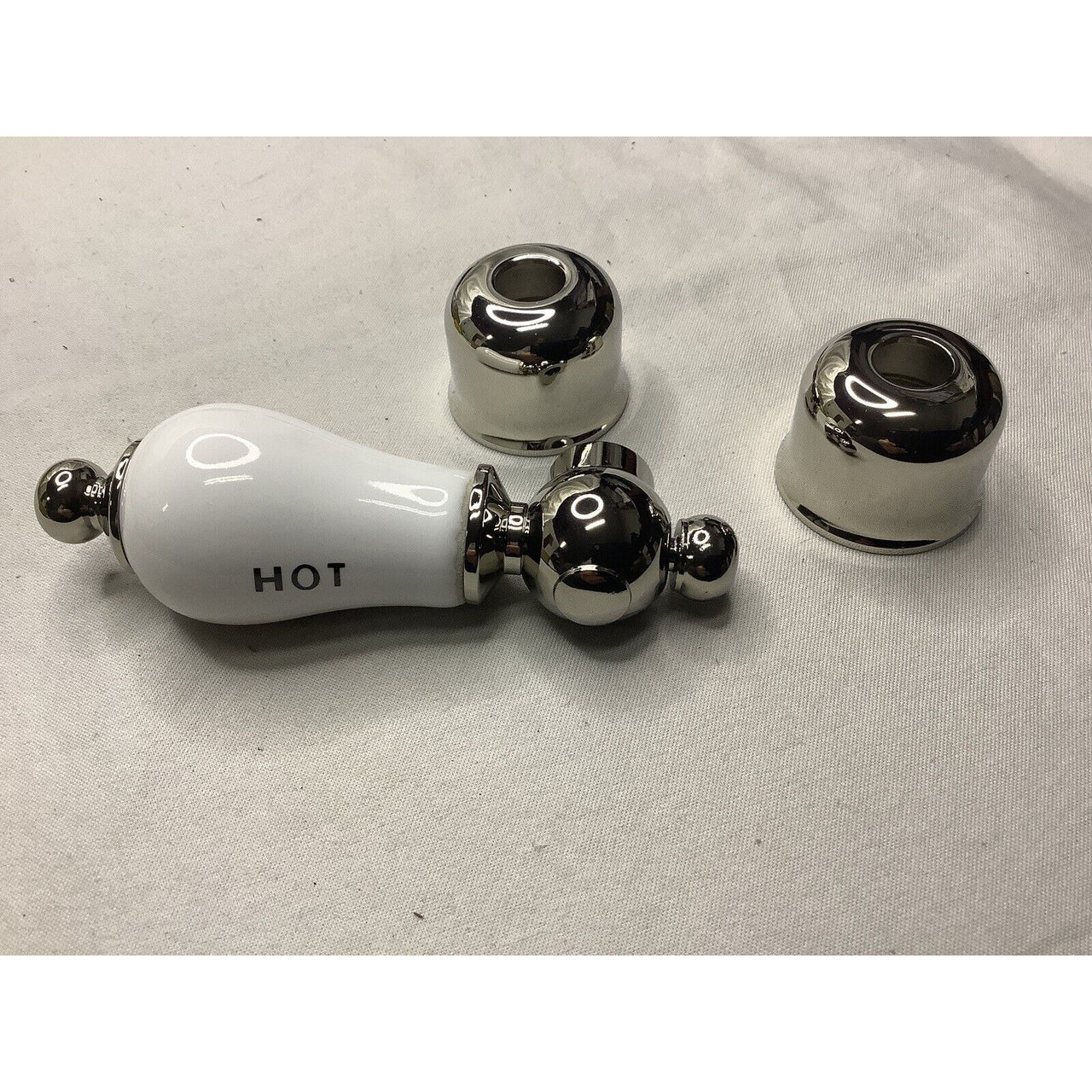 Kingston Brass CCPL1H Replacement Porcelain Hot Bathroom Faucet Handle