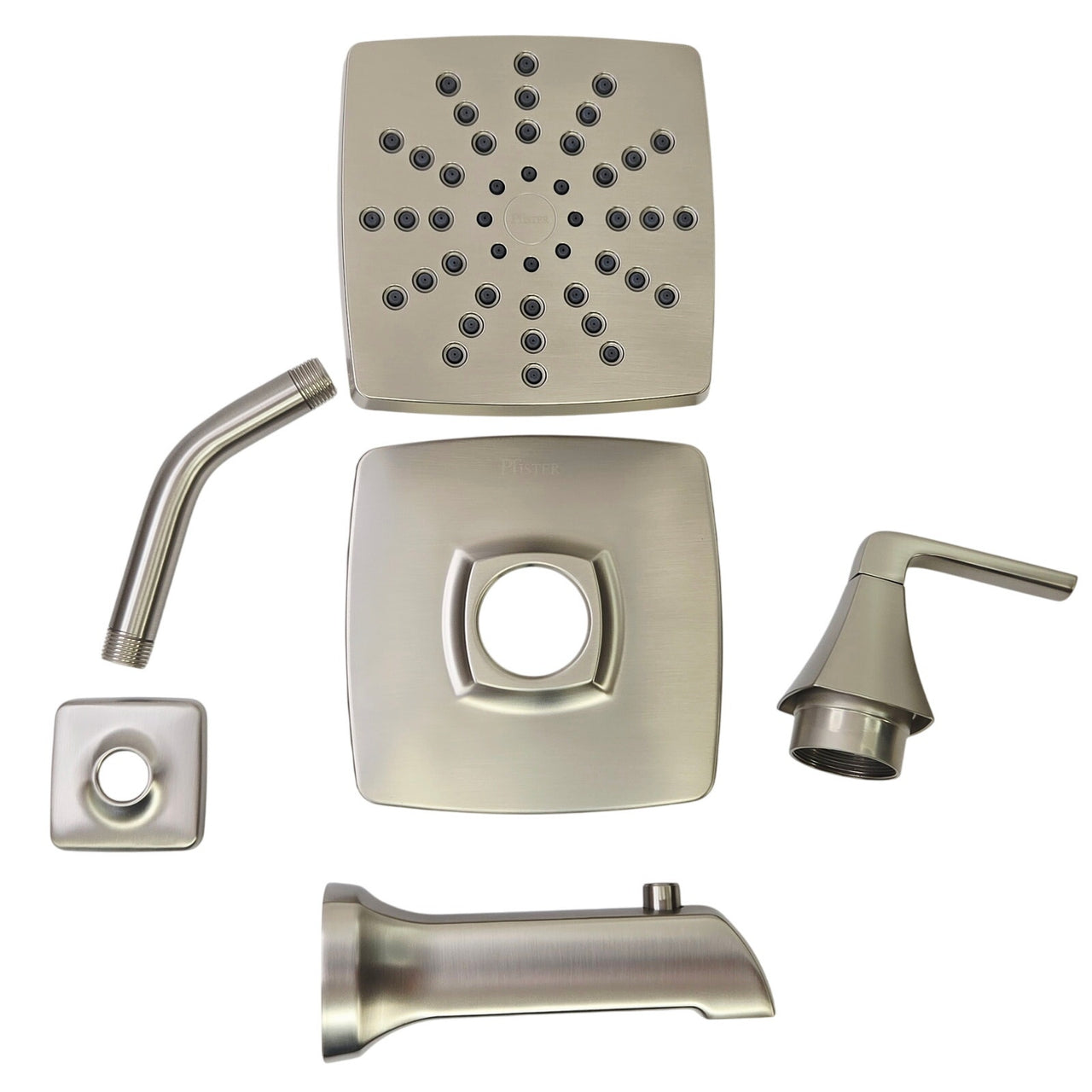 Pfister 8P8-WS2-BIESGS Bruxie Tub and Shower Faucet with Valve - Brushed Nickel