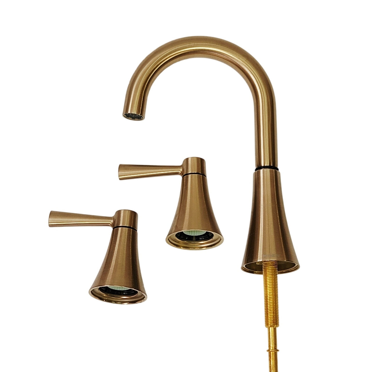 Moen 84023BZG Ronan Widespread Modern 2-Handle Bathroom Faucet - Bronzed Gold