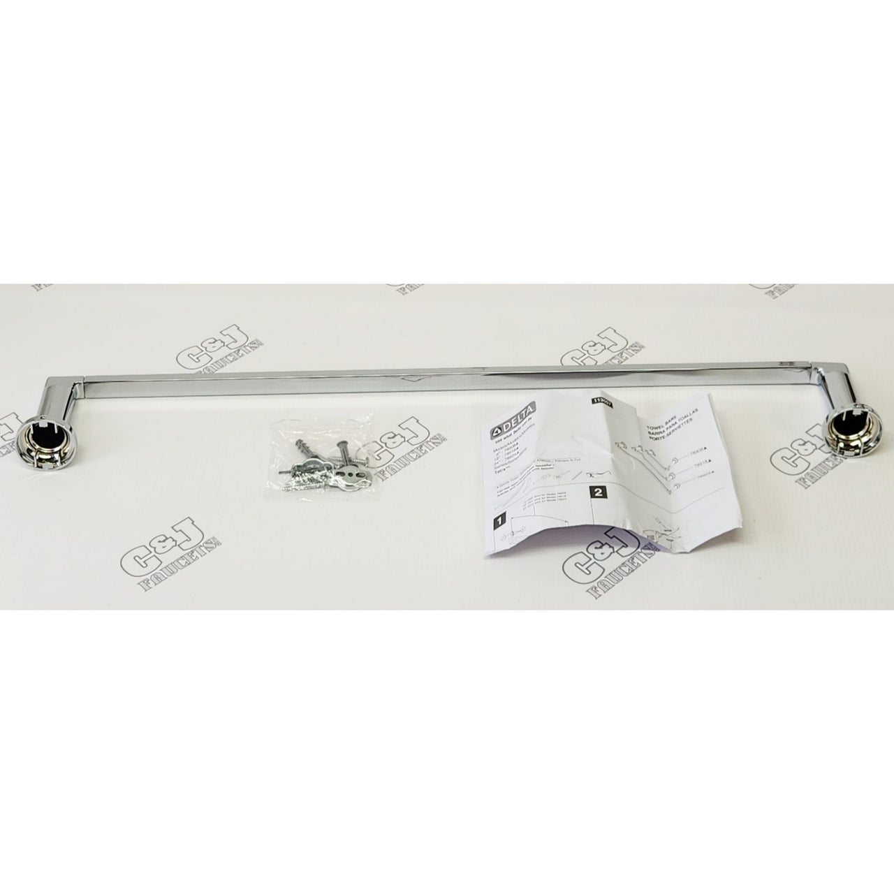 Delta 78924 Tetra 24" Towel Bar - Chrome READ