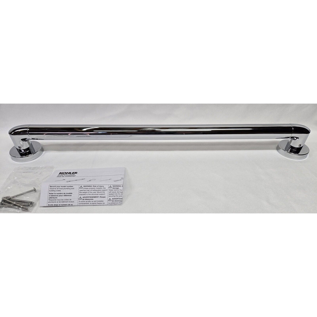 Kohler 24550-CP Kumin 24" Grab Bar - Polished Chrome