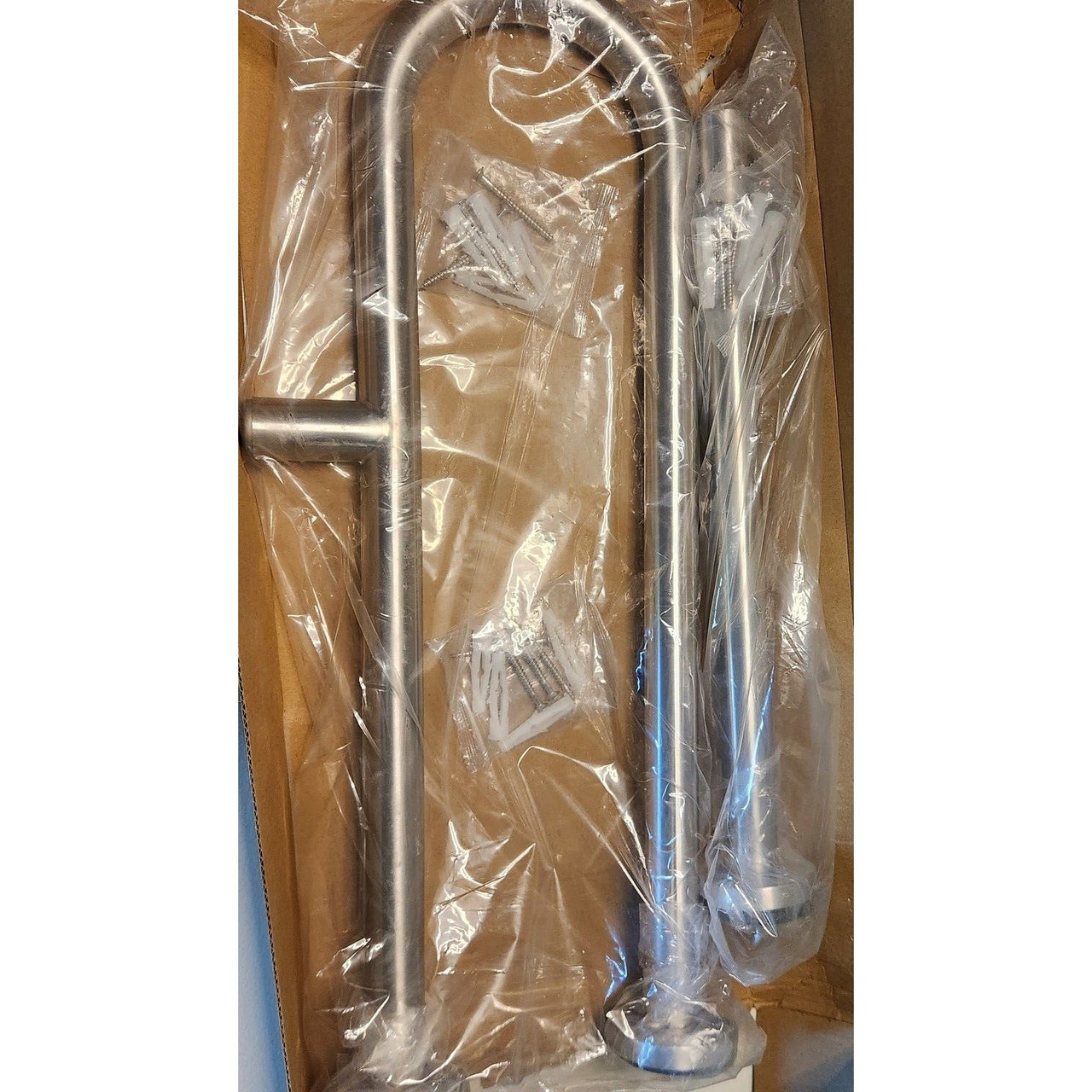 Signature Hardware 320409 Pickens 24" Grab Bar with Leg Support -Stainless Steel