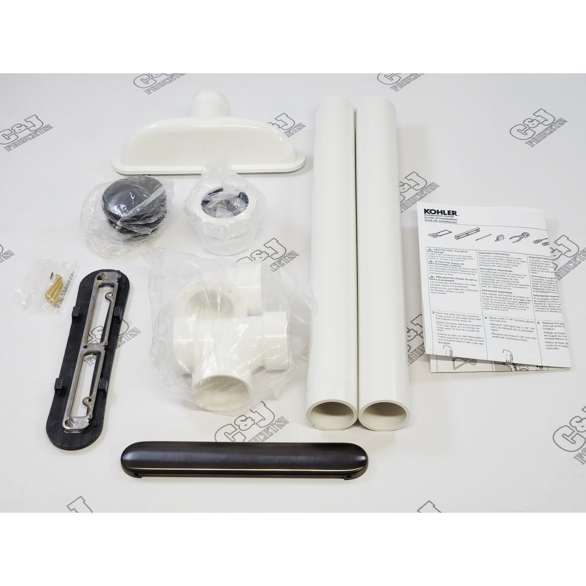 Kohler 7272-BGP Clearflo Tub Drain with Slotted Overflow - Brushed Graphite