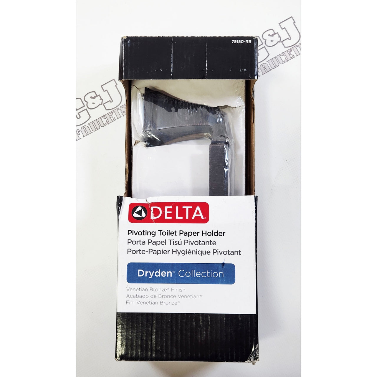 Delta 75150-RB Dryden Pivoting Bathroom Toilet Paper Holder - Venetian Bronze
