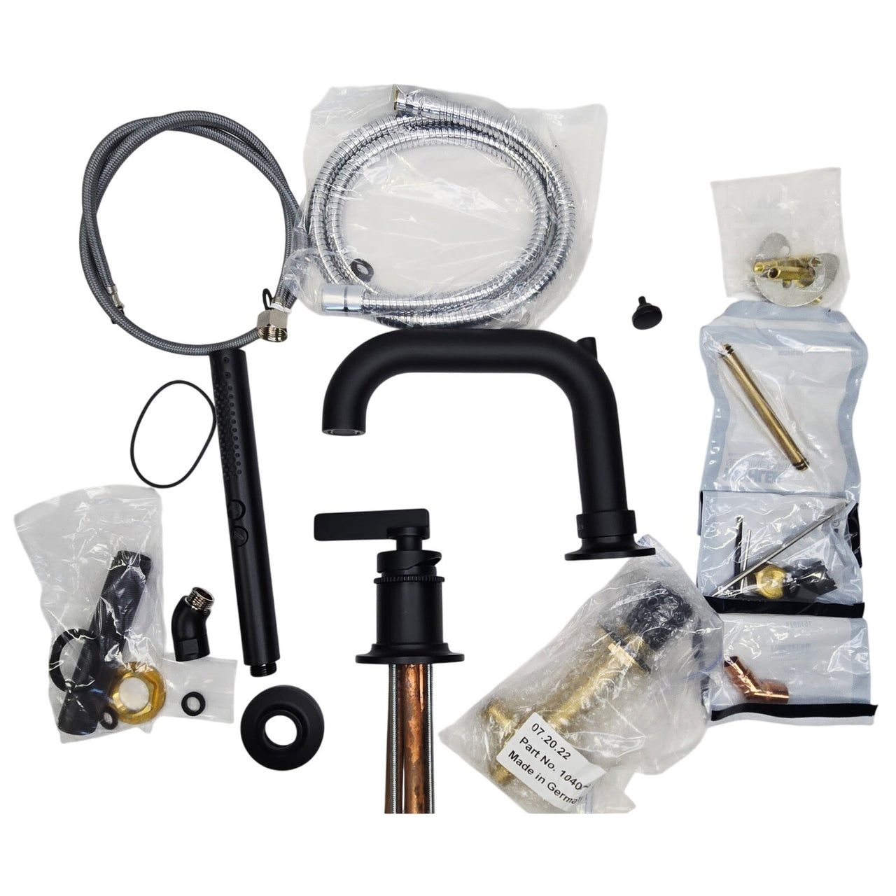 Kohler 35913-4-BL Castia Roman Tub Filler with Hand Shower - Matte Black