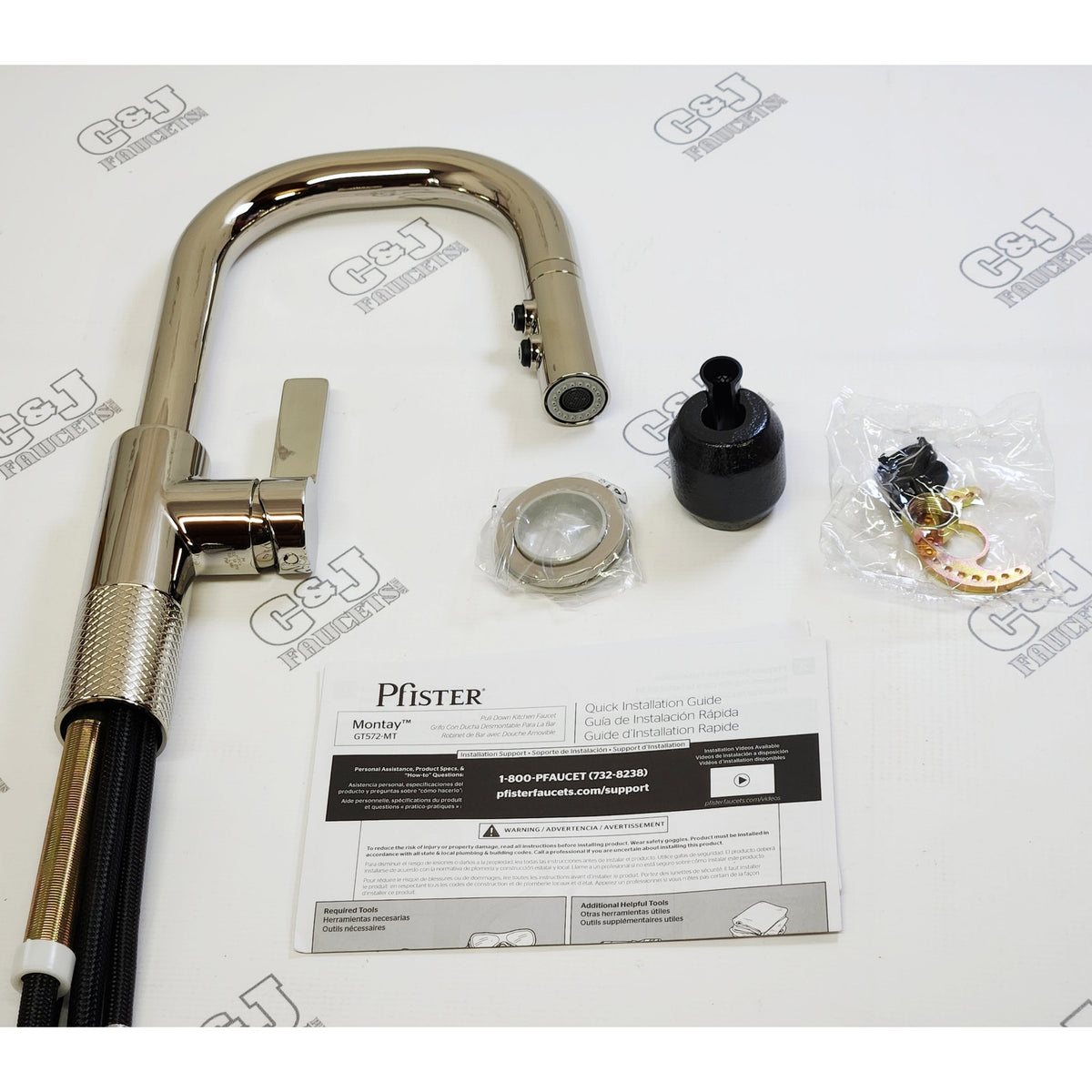 Pfister GT572-MTD Montay Single Hole Bar Faucet - Polished Nickel