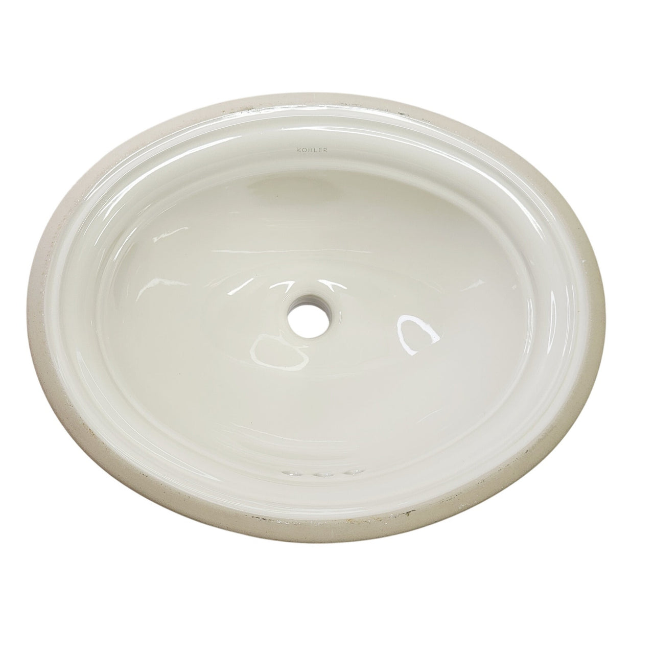 Kohler 2350-96 Devonshire 16-7/8" Oval Undermount Bathroom Sink - Biscuit