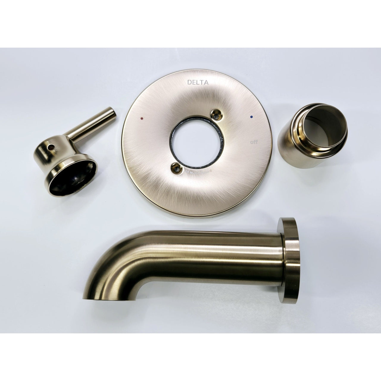 Delta T14159-CZ Trinsic Wall Mounted Bathtub Faucet - Champagne Bronze *READ1