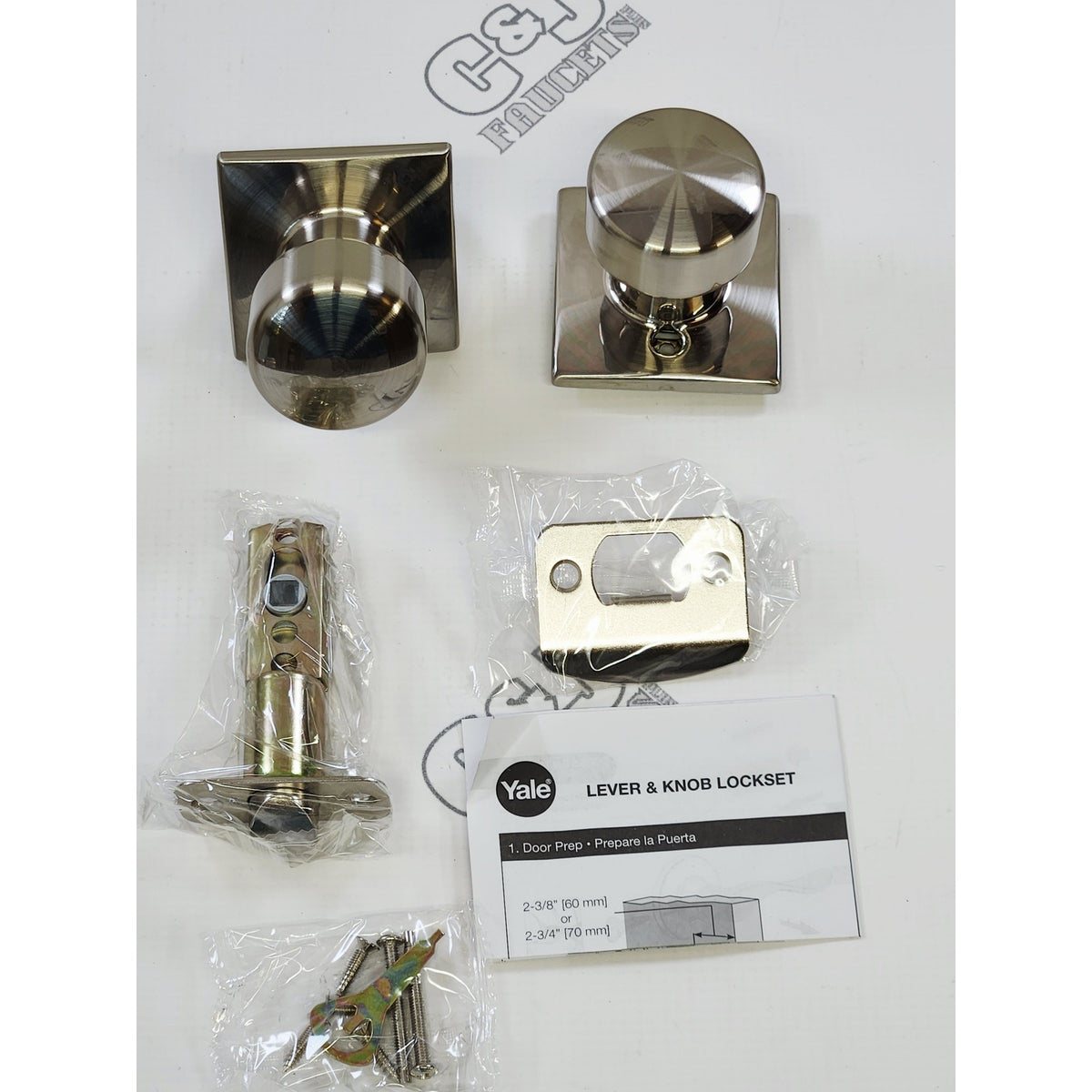 Yale Expressions YMRC23.DYLUS15 Dylan Passage Knob Marcel Rose - Satin Nickel